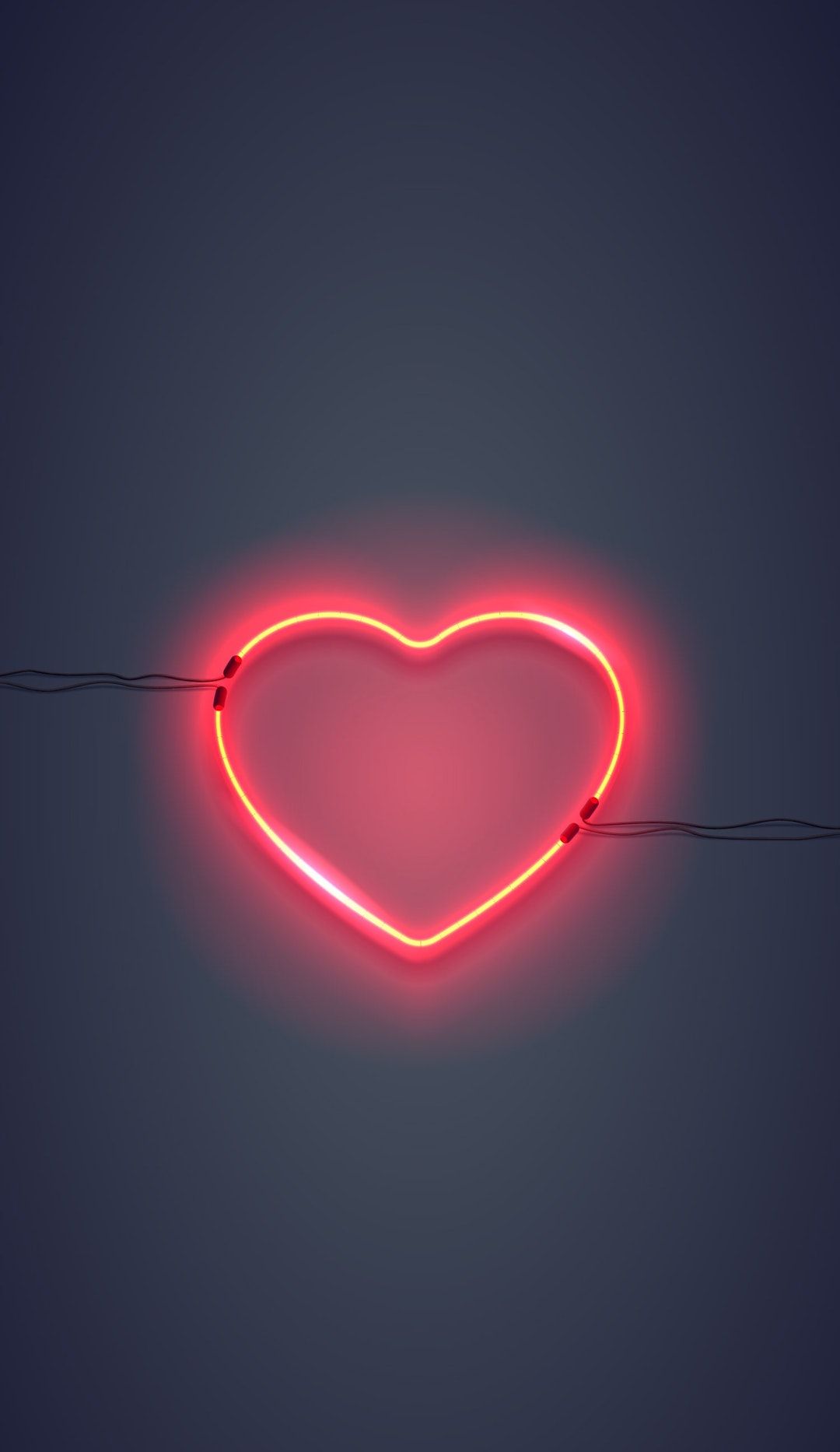 Neon Light Heart Wallpapers