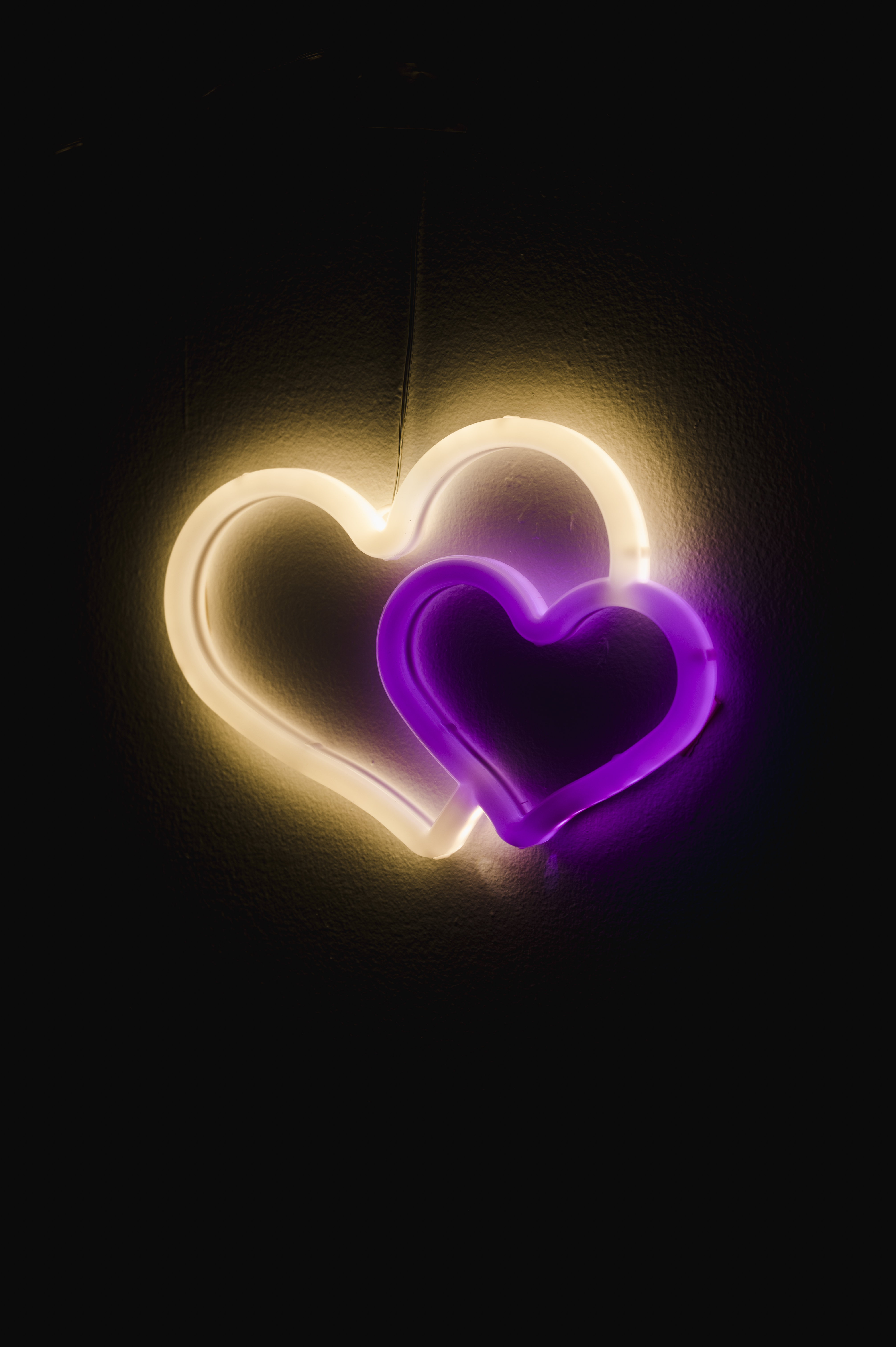 Neon Light Heart Wallpapers