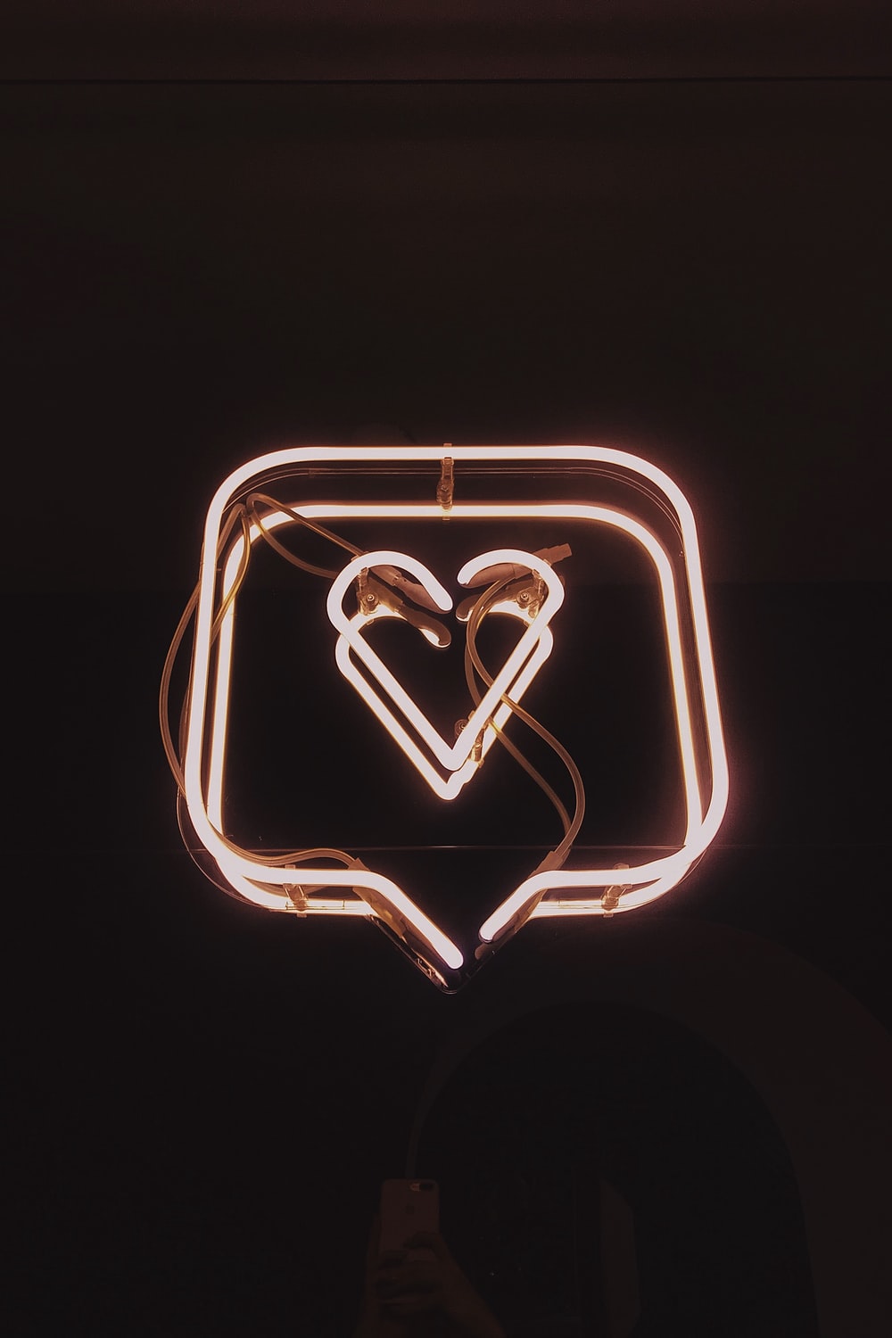 Neon Light Heart Wallpapers