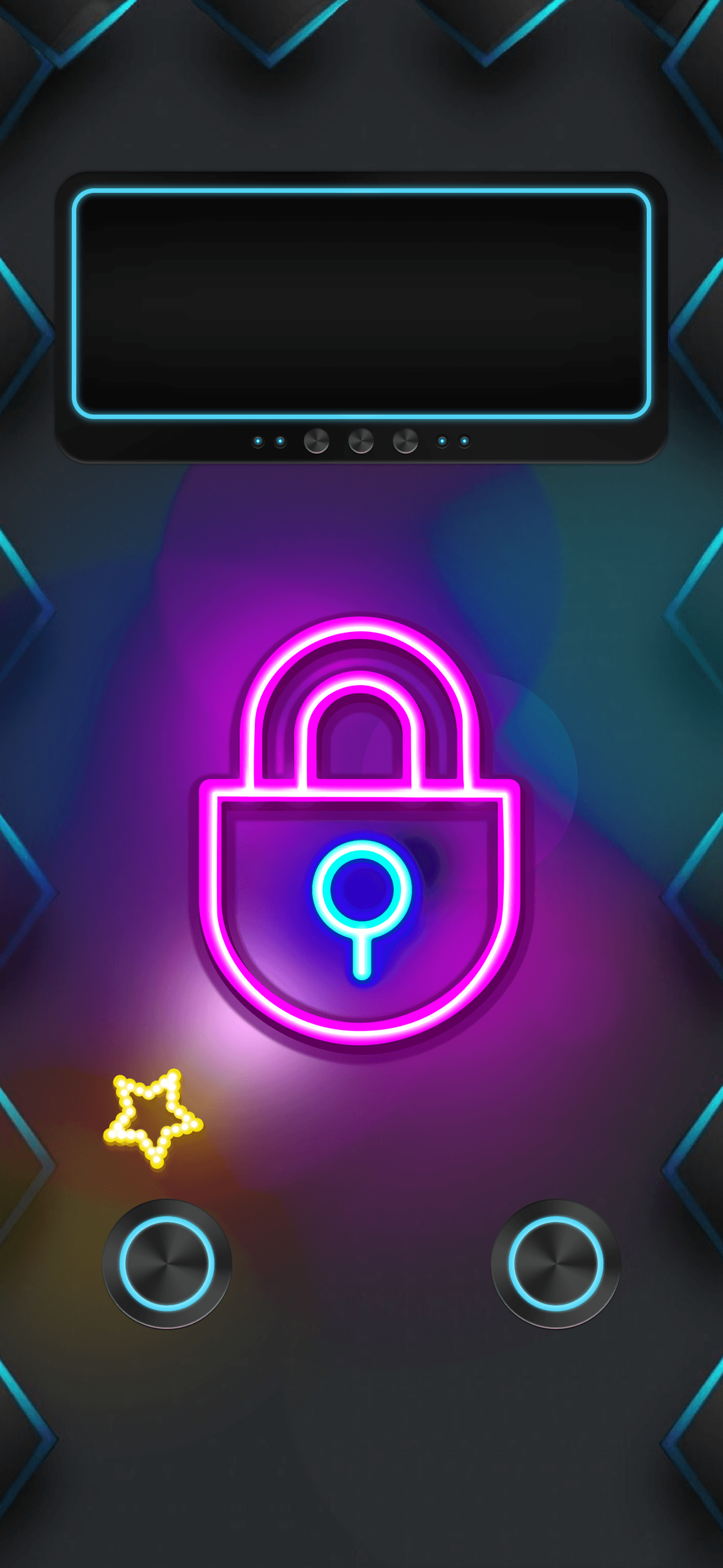 Neon Lock Wallpapers