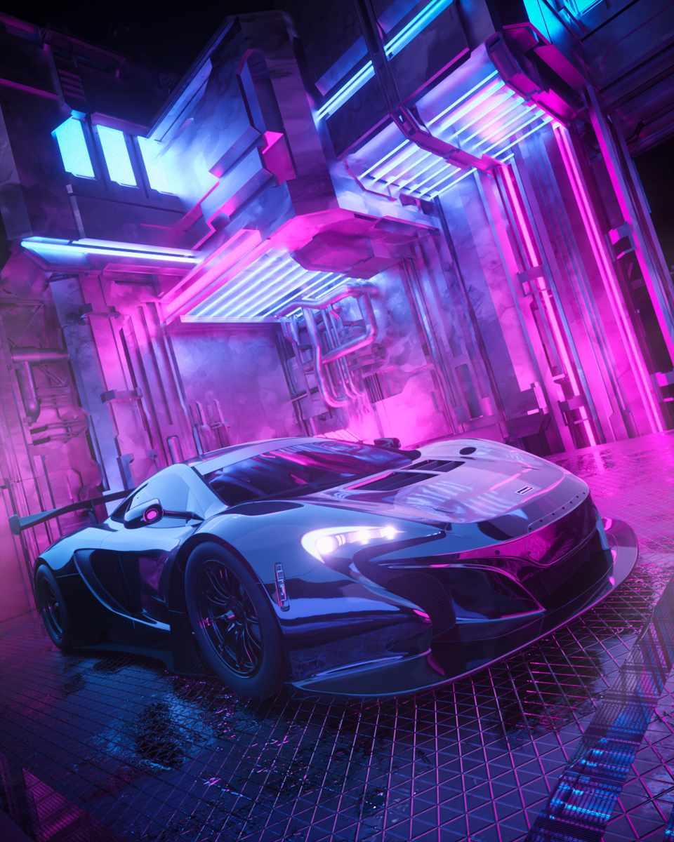 Neon Mclaren P1 Wallpapers