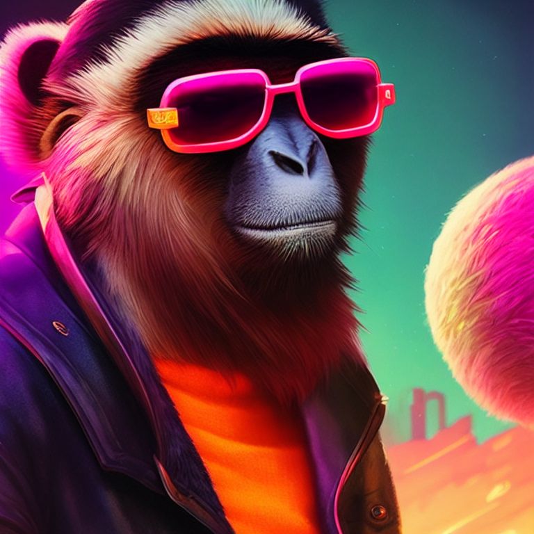 Neon Monkey Wallpapers