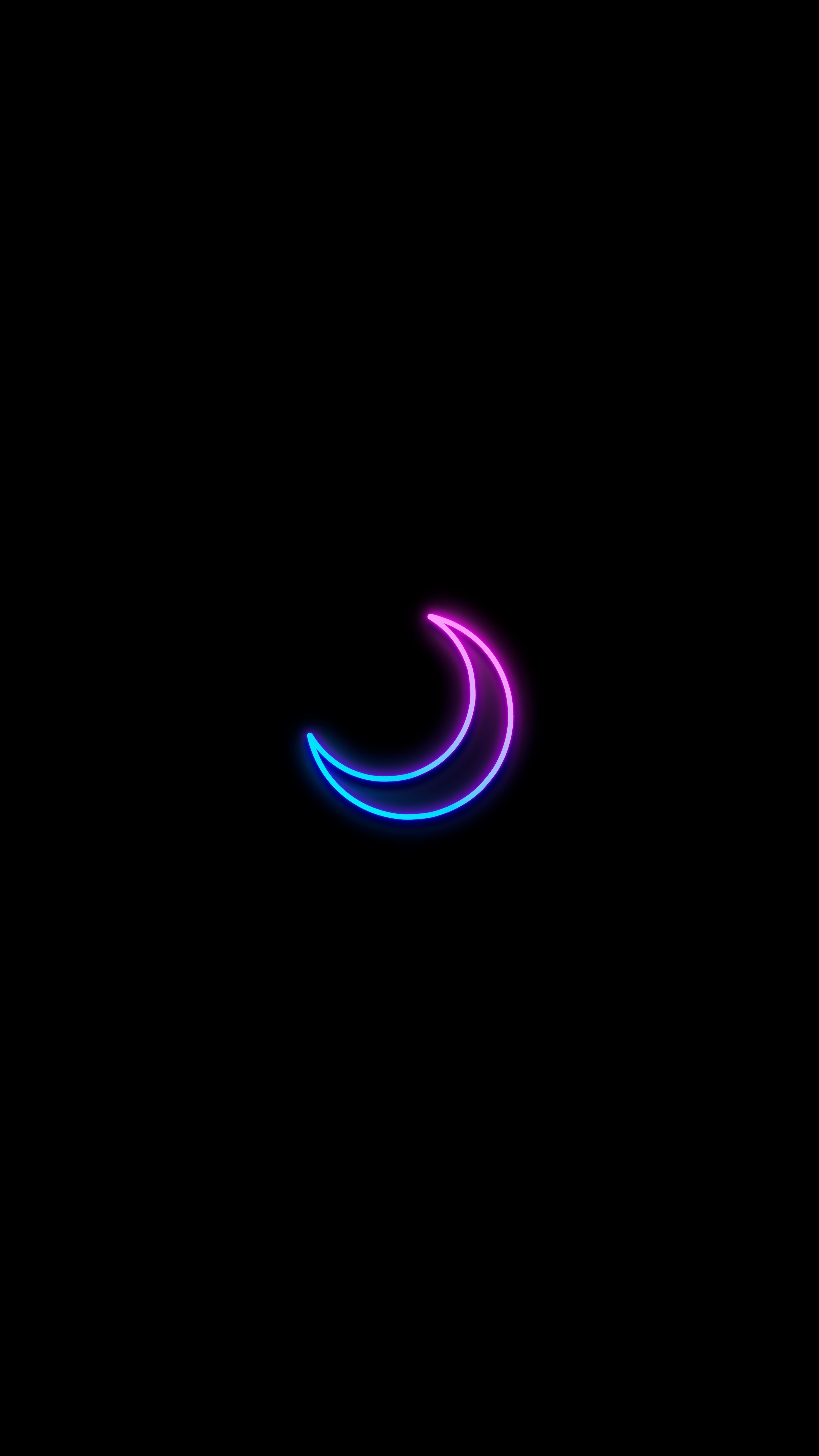 Neon Moon Art Wallpapers