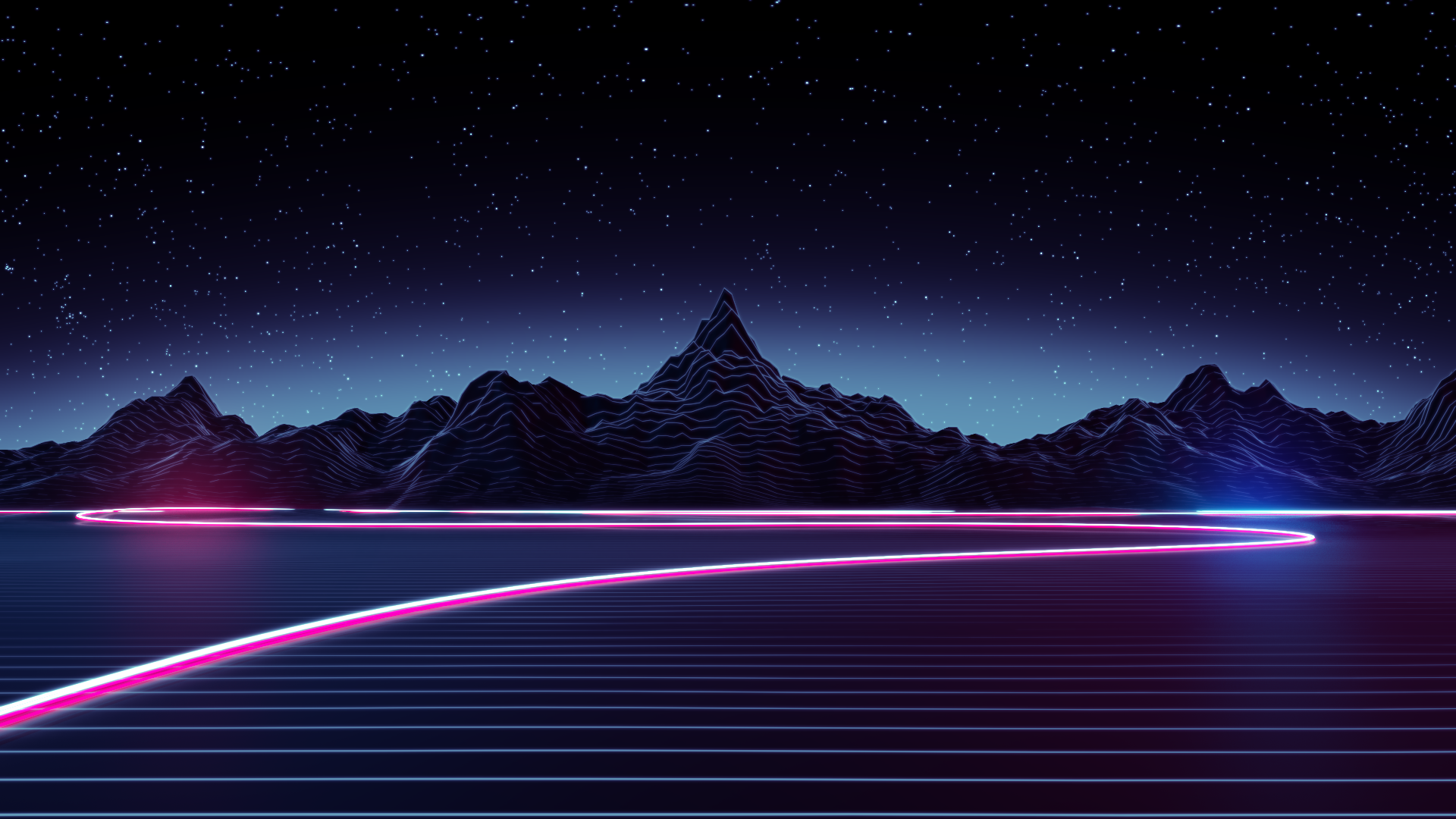 Neon Mountain Wallpapers