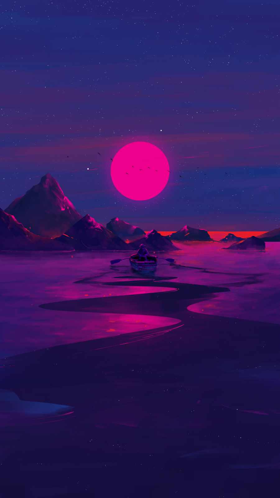 Neon Mountain Wallpapers