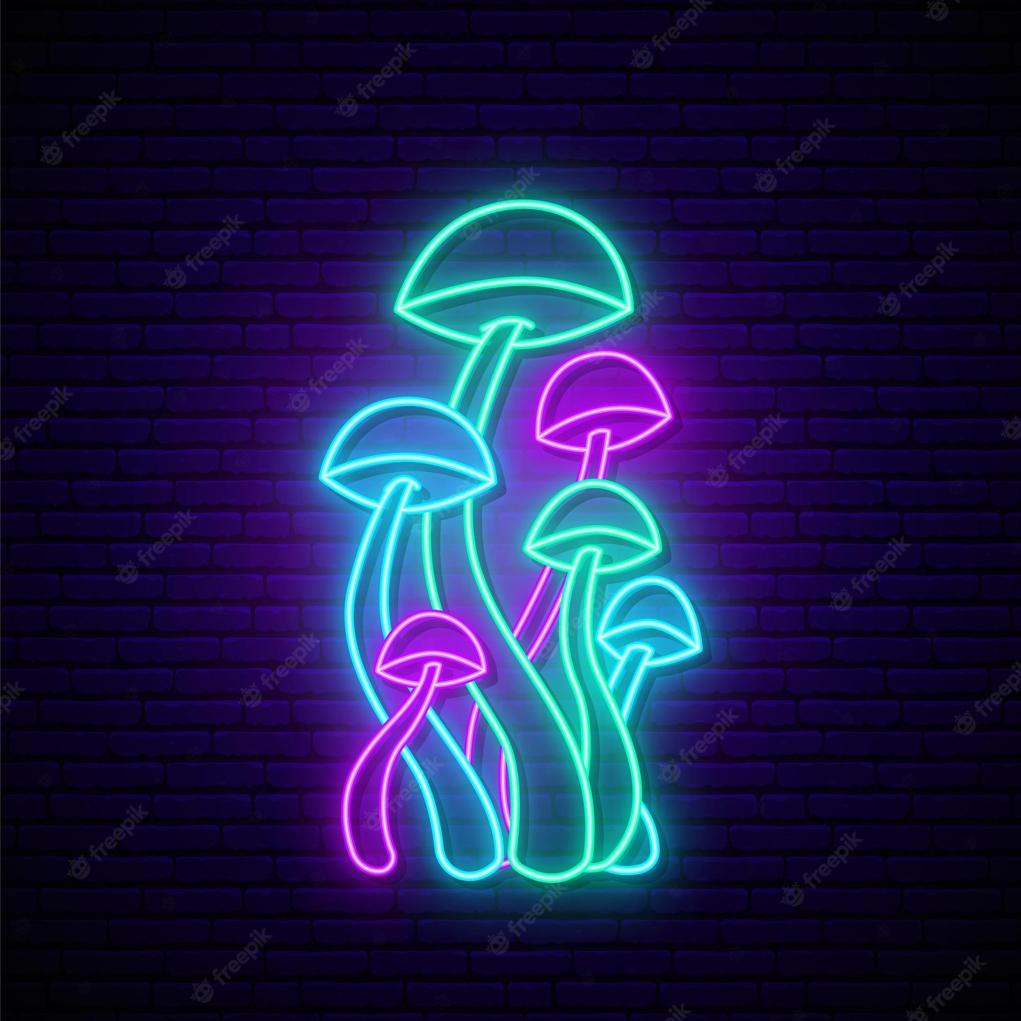 Neon Mushroom Wallpapers