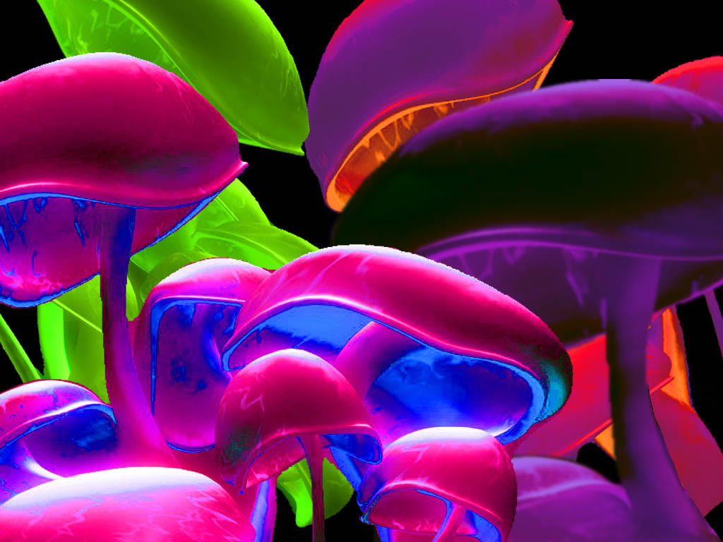 Neon Mushroom Wallpapers