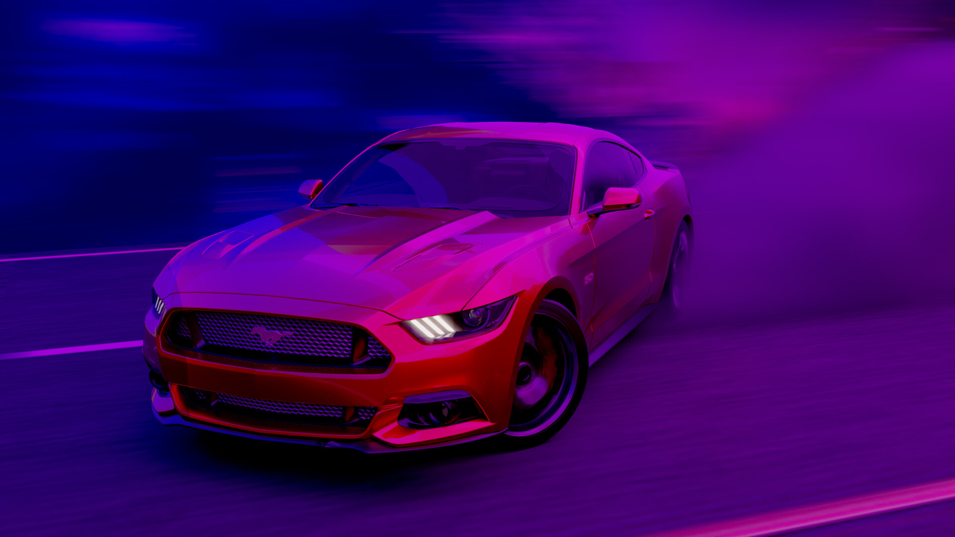 Neon Mustang Wallpapers