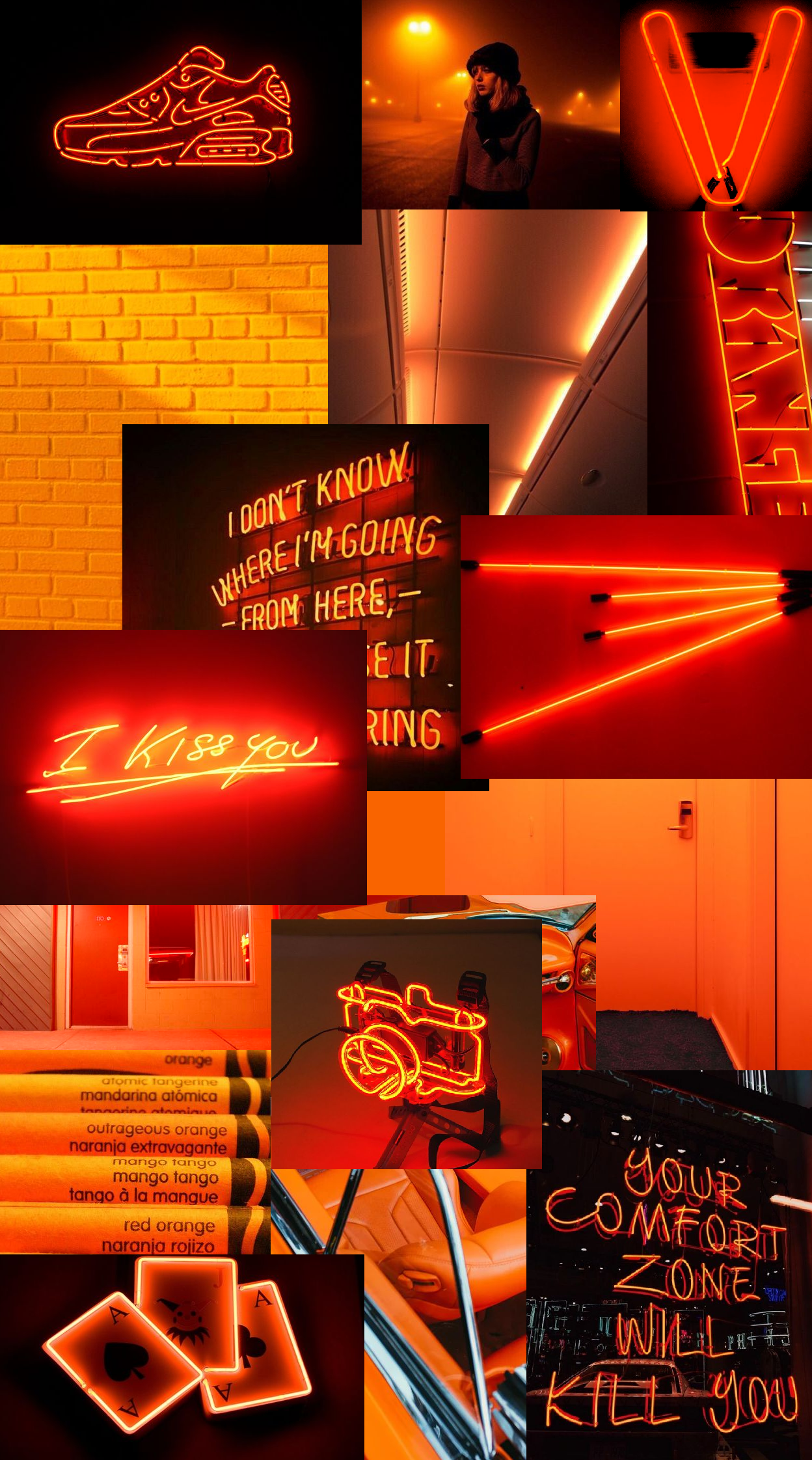 Neon Orange Wallpapers