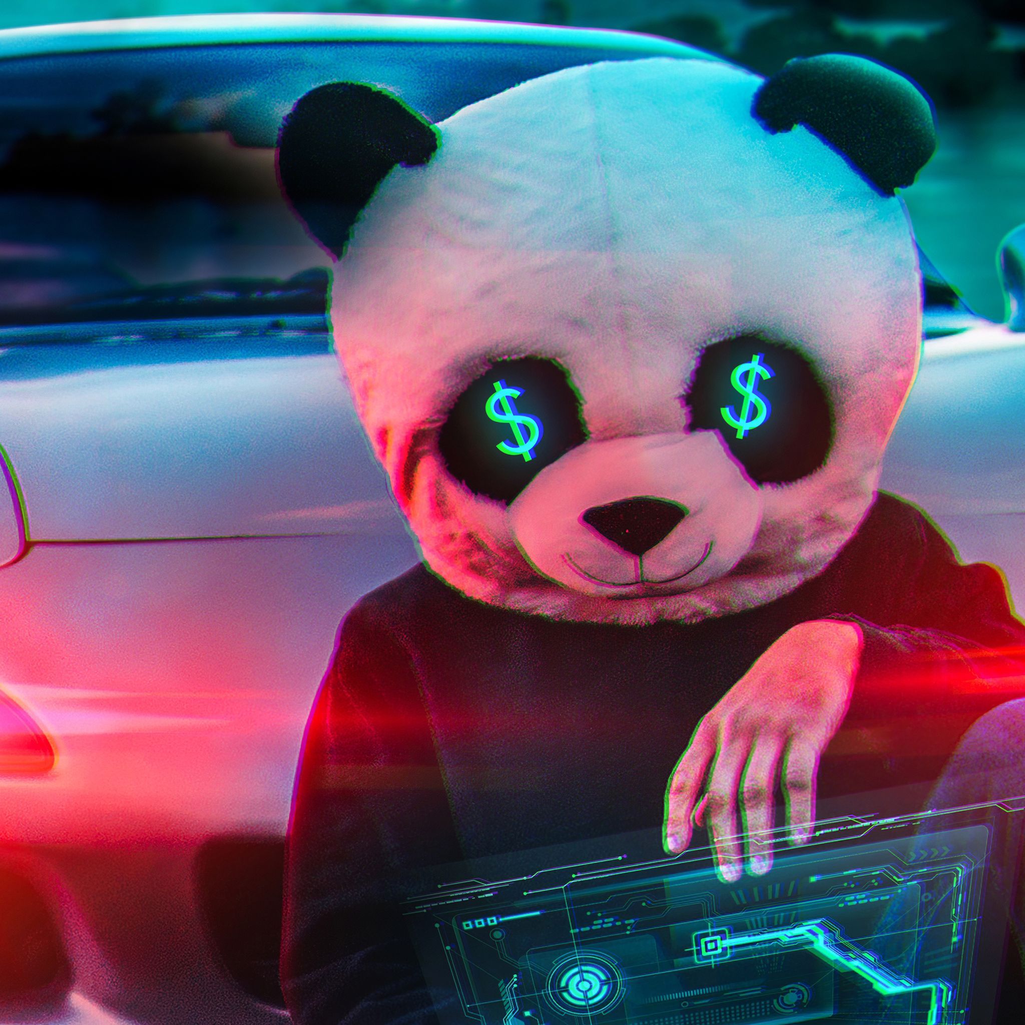 Neon Panda Wallpapers