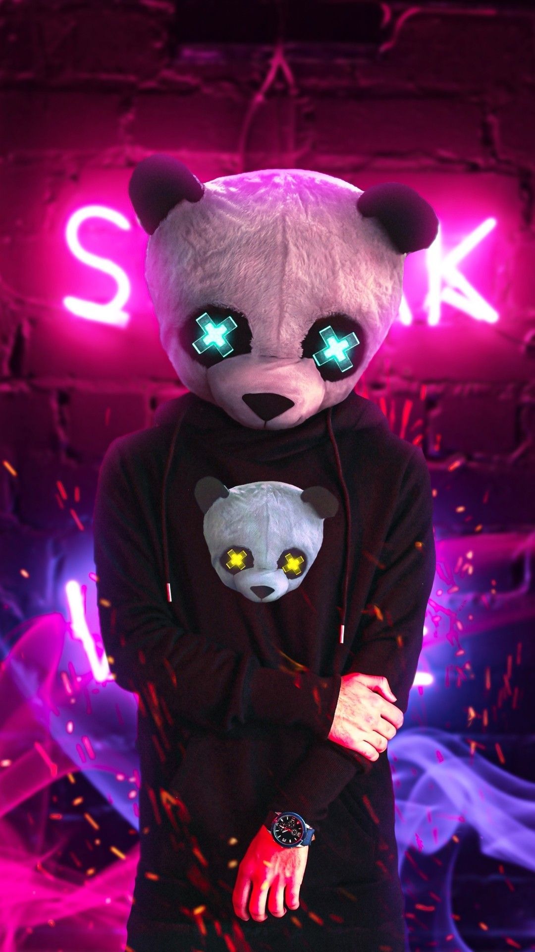 Neon Pandas Wallpapers