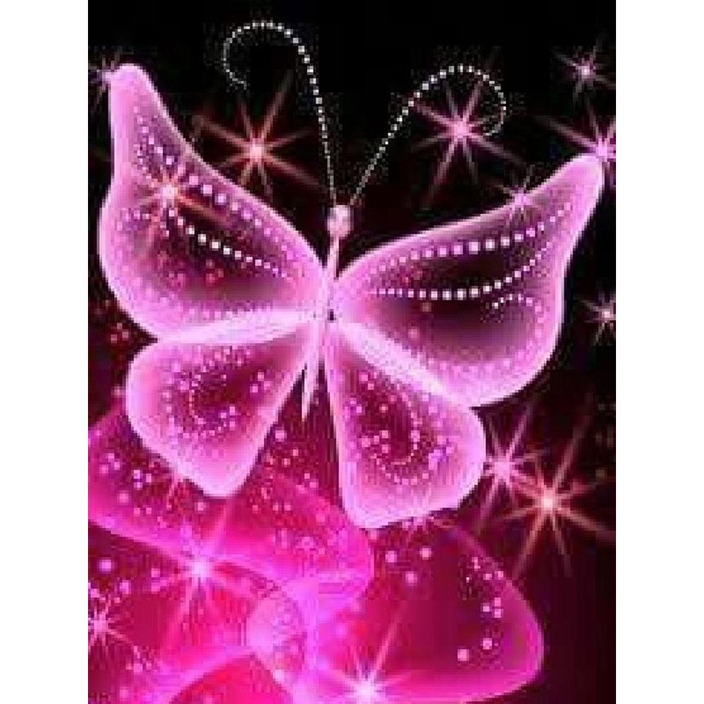 Neon Pink Butterfly Wallpapers