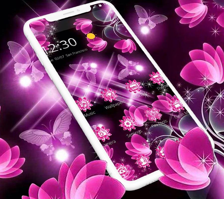 Neon Pink Butterfly Wallpapers