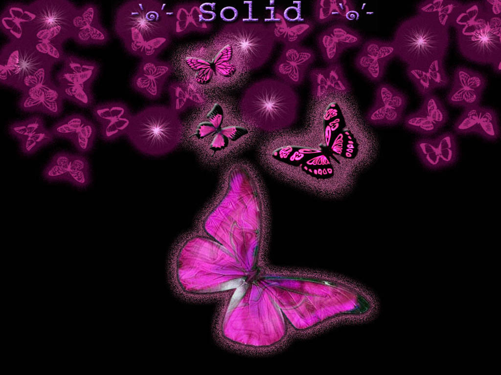 Neon Pink Butterfly Wallpapers