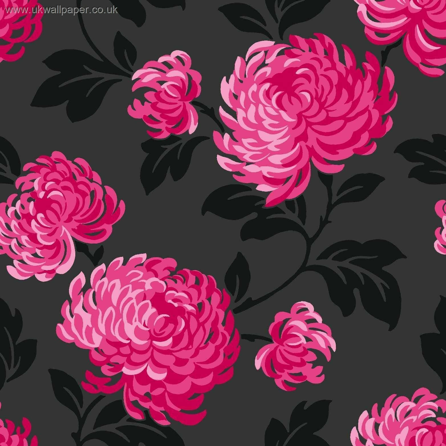 Neon Pink Flower Wallpapers