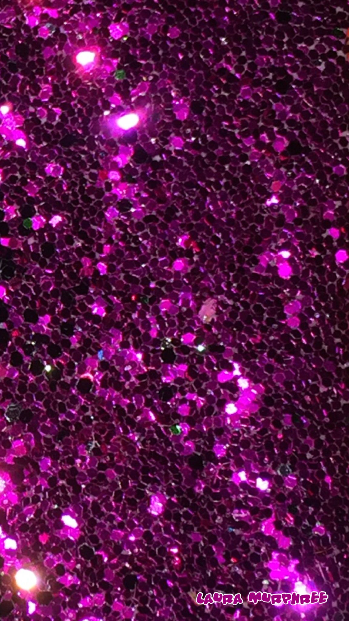 Neon Pink Glitter Background