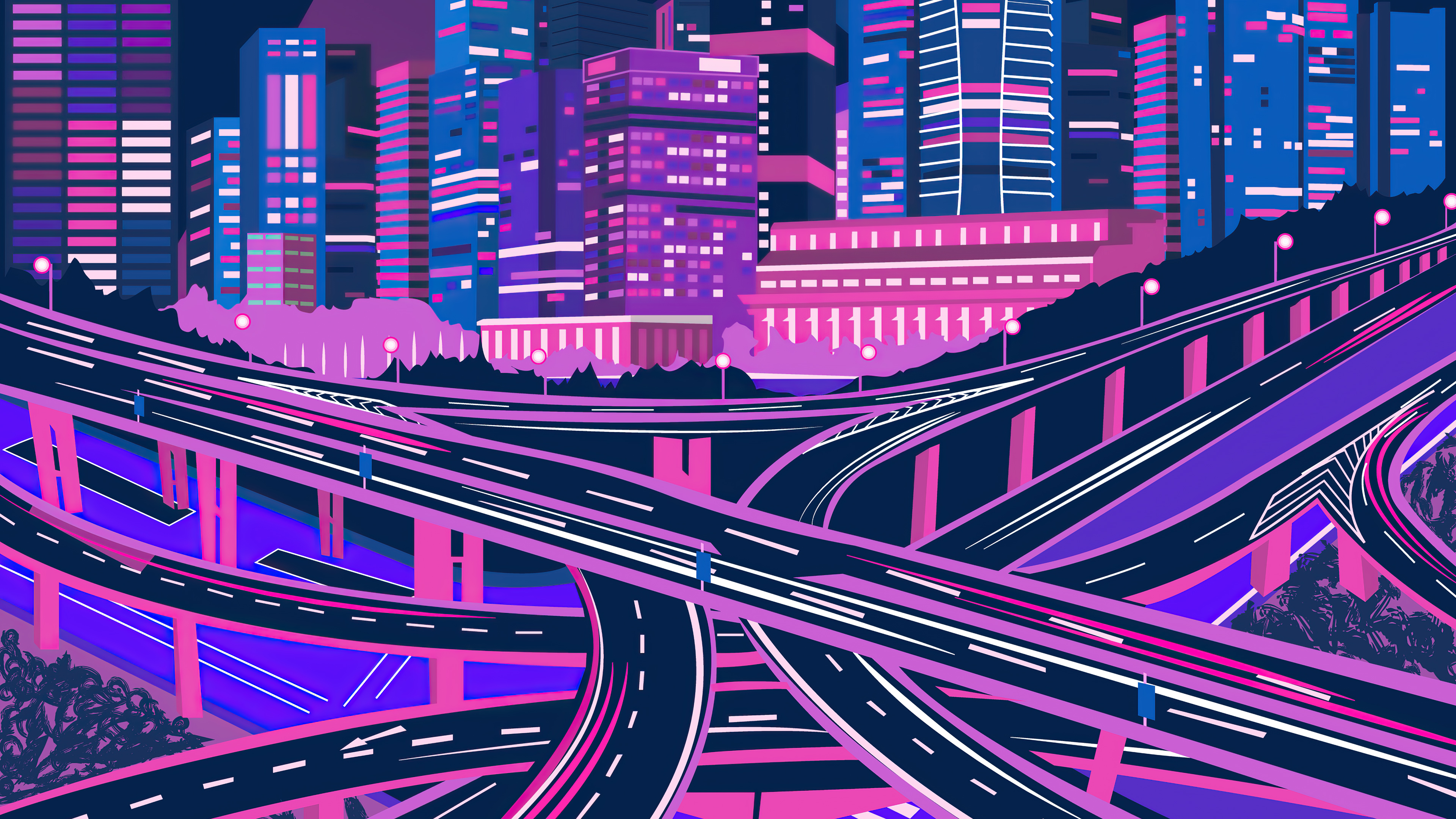 Neon Purple 4K Wallpapers