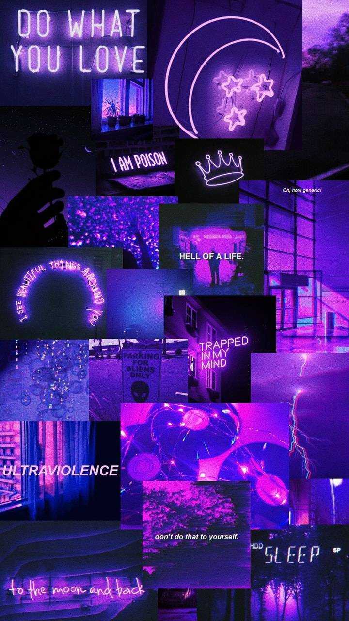 Neon Purple Aesthetic Wallpapers