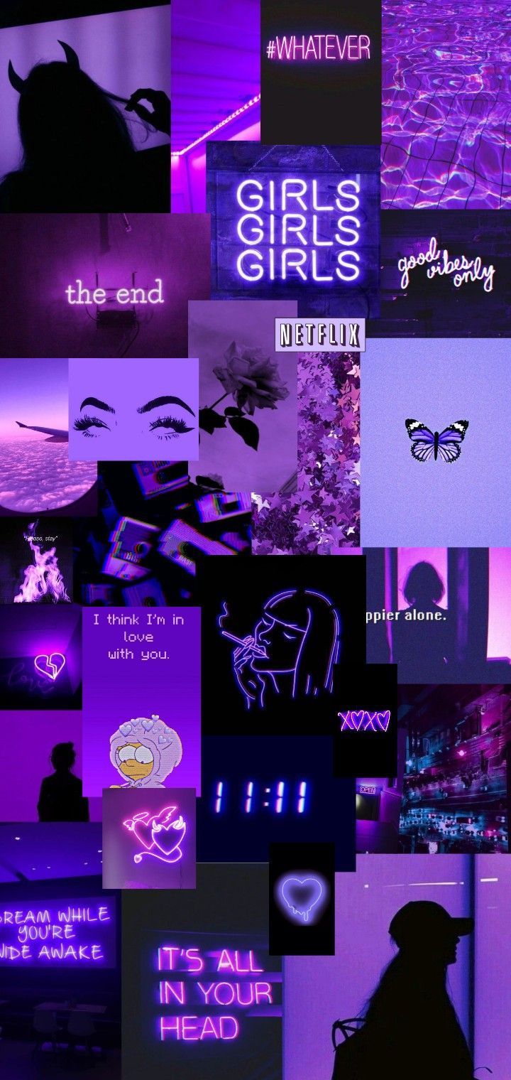 Neon Purple Aesthetic Wallpapers