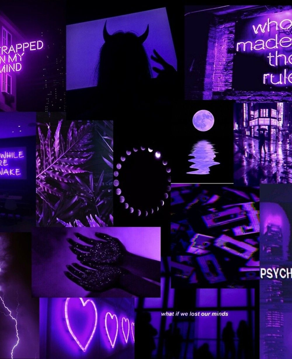 Neon Purple Aesthetic Wallpapers