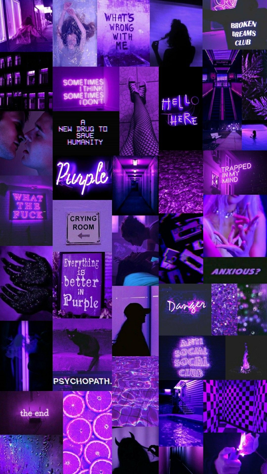 Neon Purple Aesthetic Wallpapers