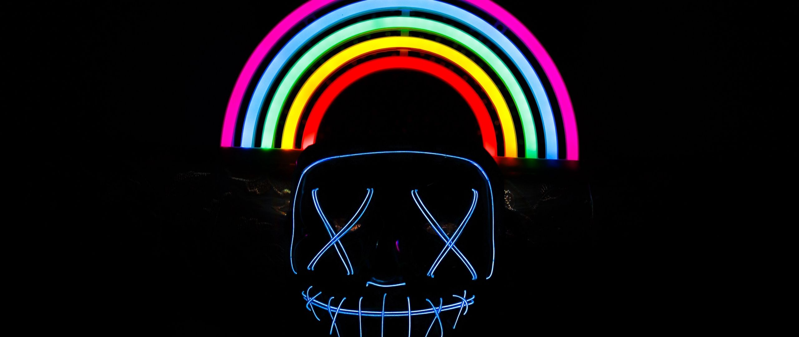 Neon Rainbows Desktop Wallpapers