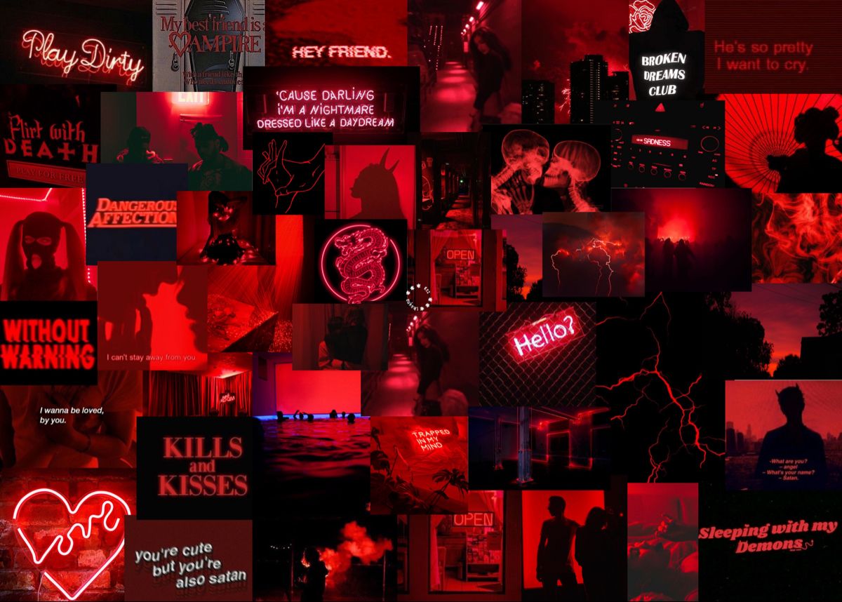 Neon Red Aesthetic Wallpapers