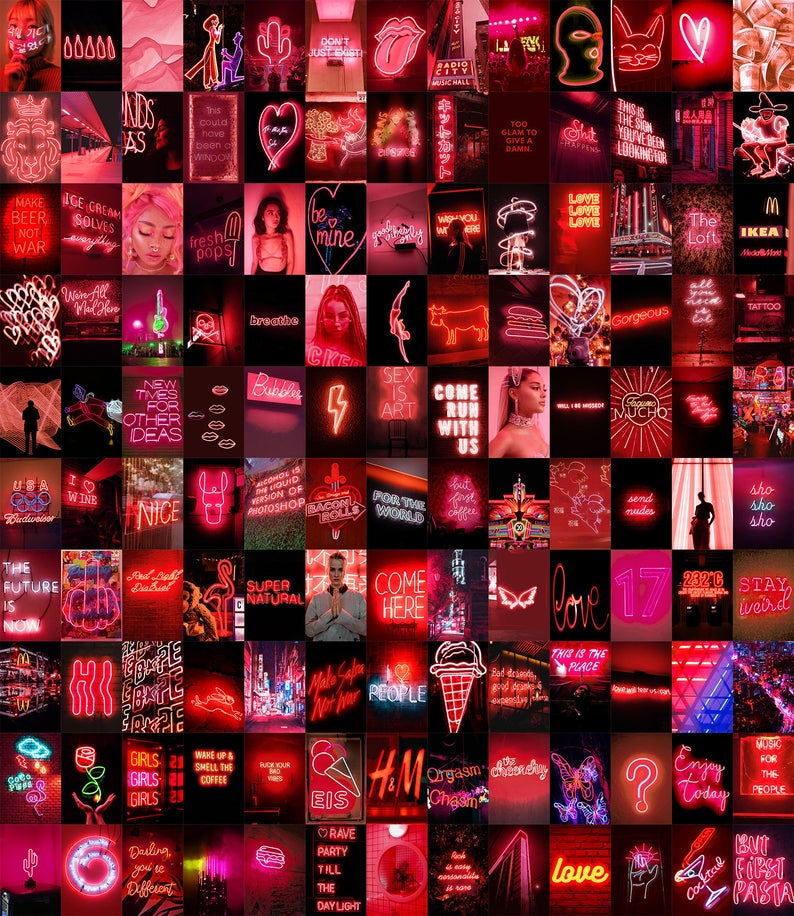 Neon Red Aesthetic Wallpapers