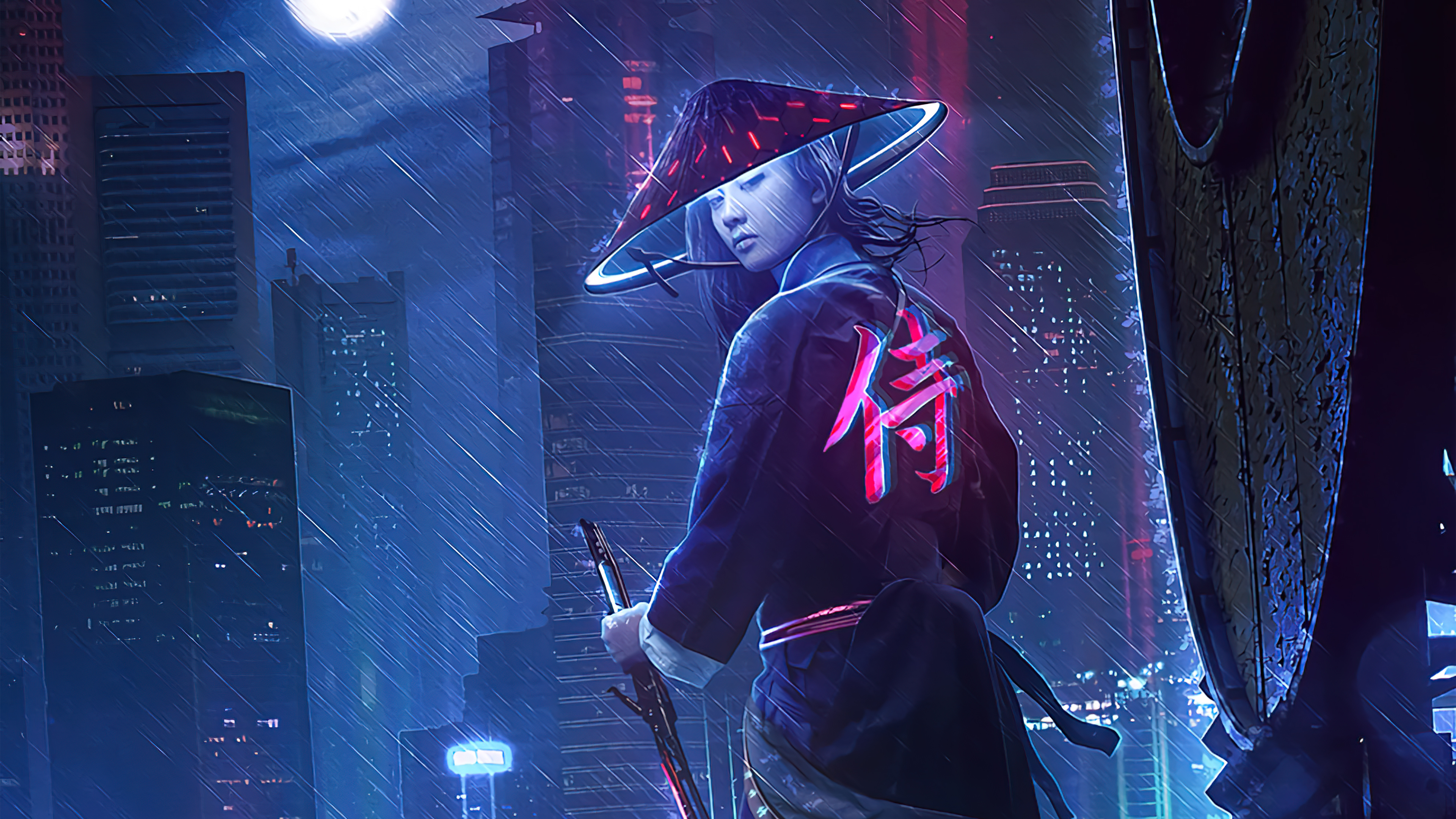 Neon Samurai Cyberpunk Wallpapers