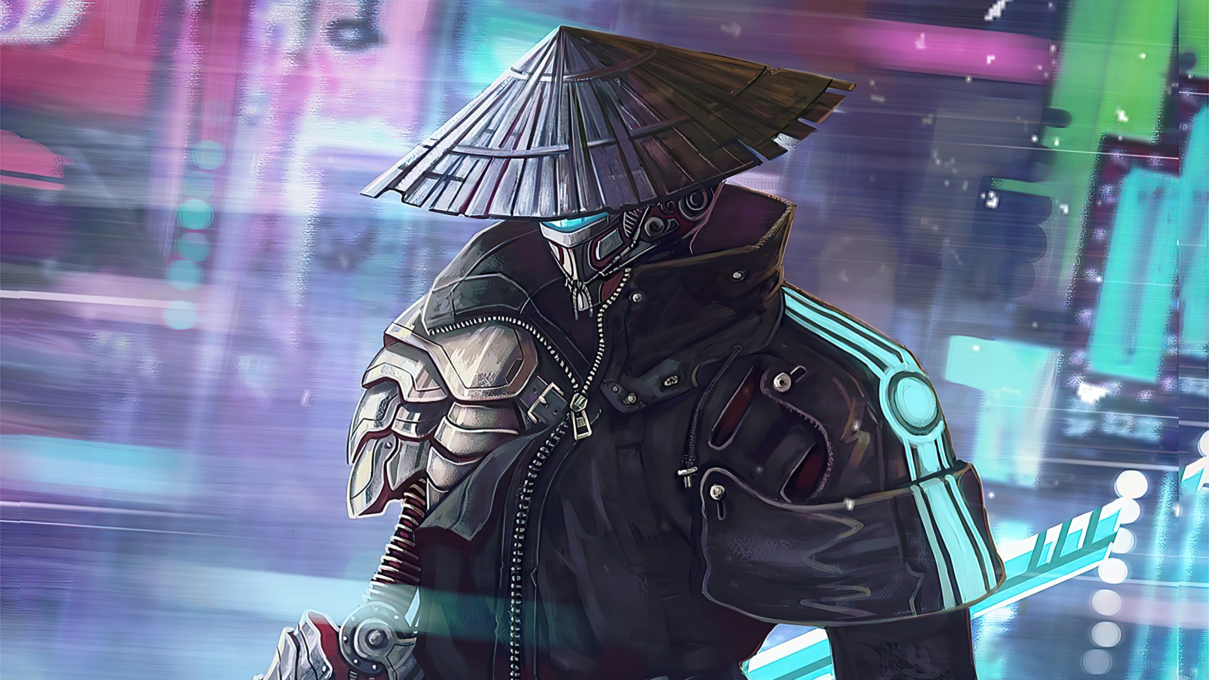 Neon Samurai Cyberpunk Wallpapers