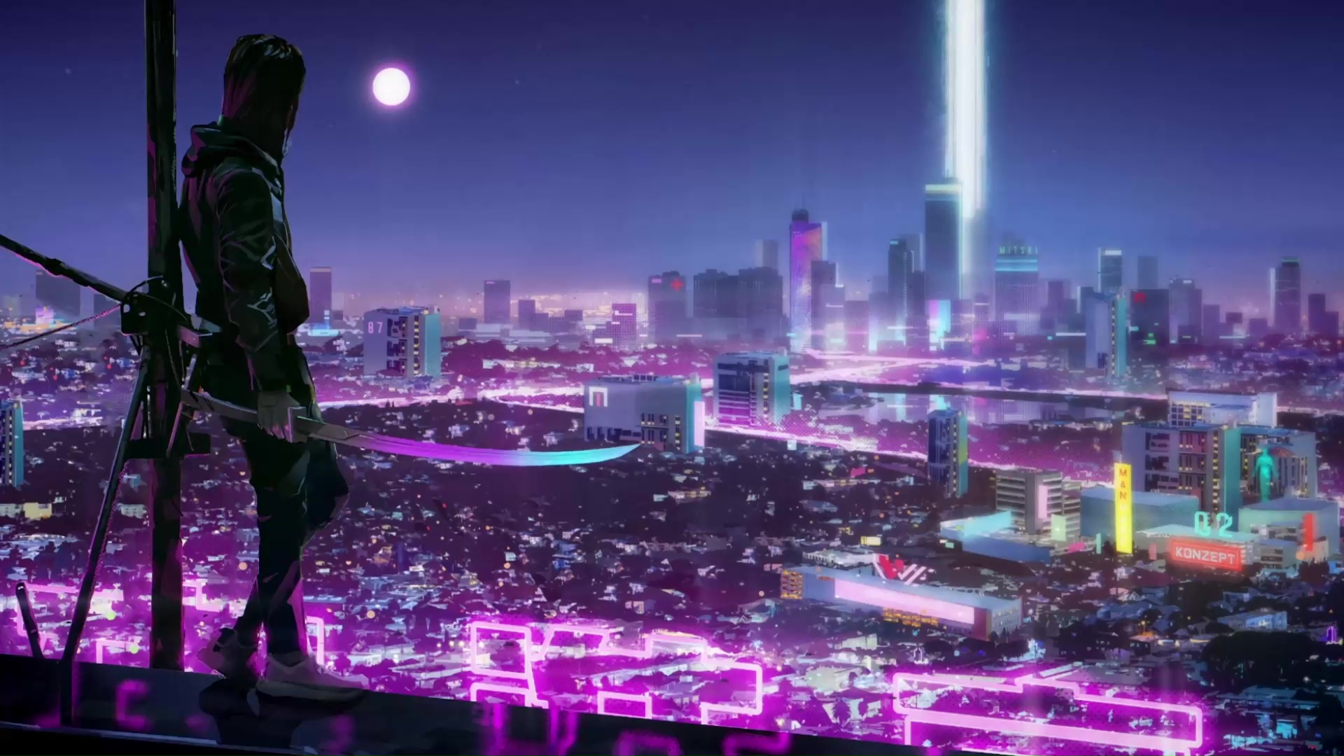 Neon Samurai Cyberpunk Wallpapers