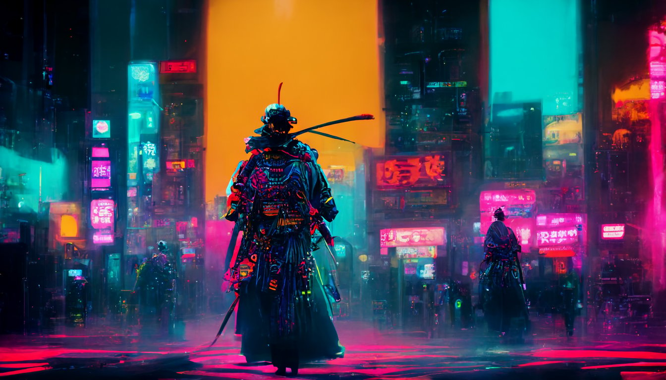 Neon Samurai Cyberpunk Wallpapers