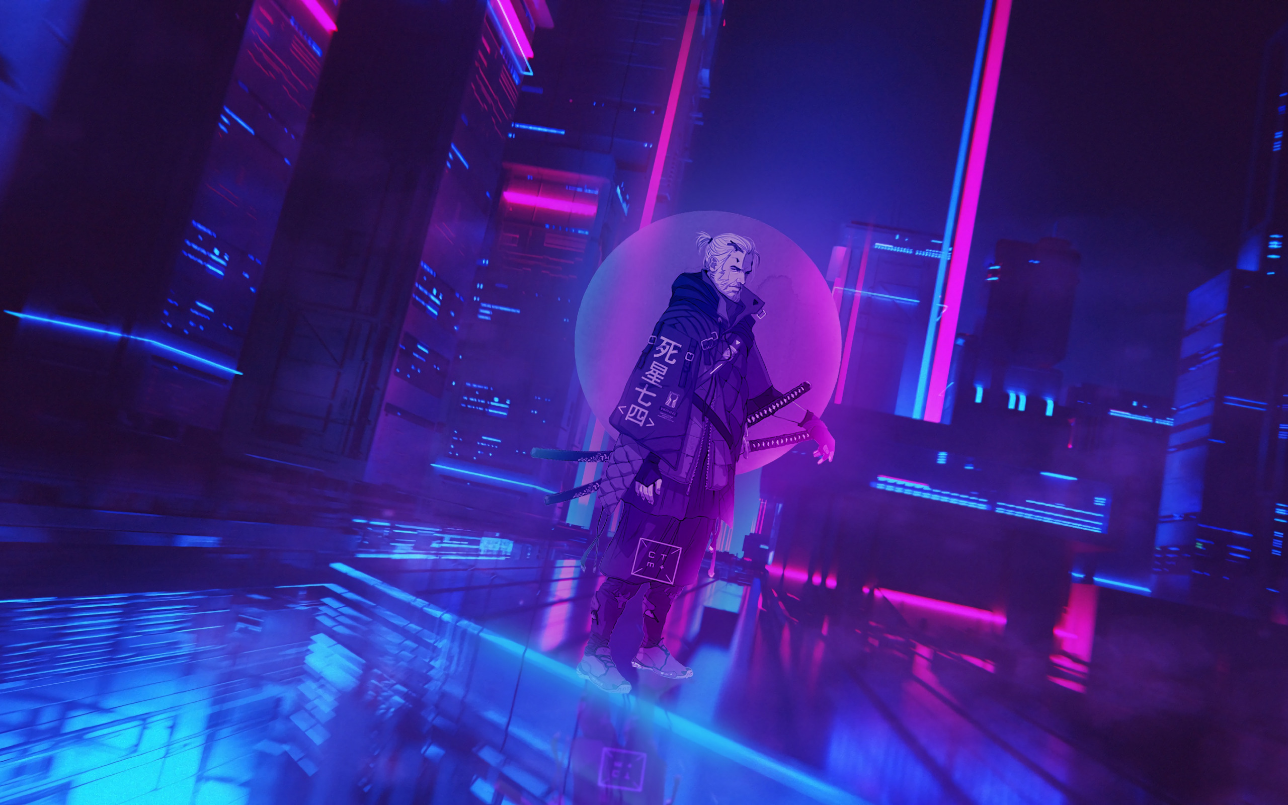 Neon Samurai Cyberpunk Wallpapers