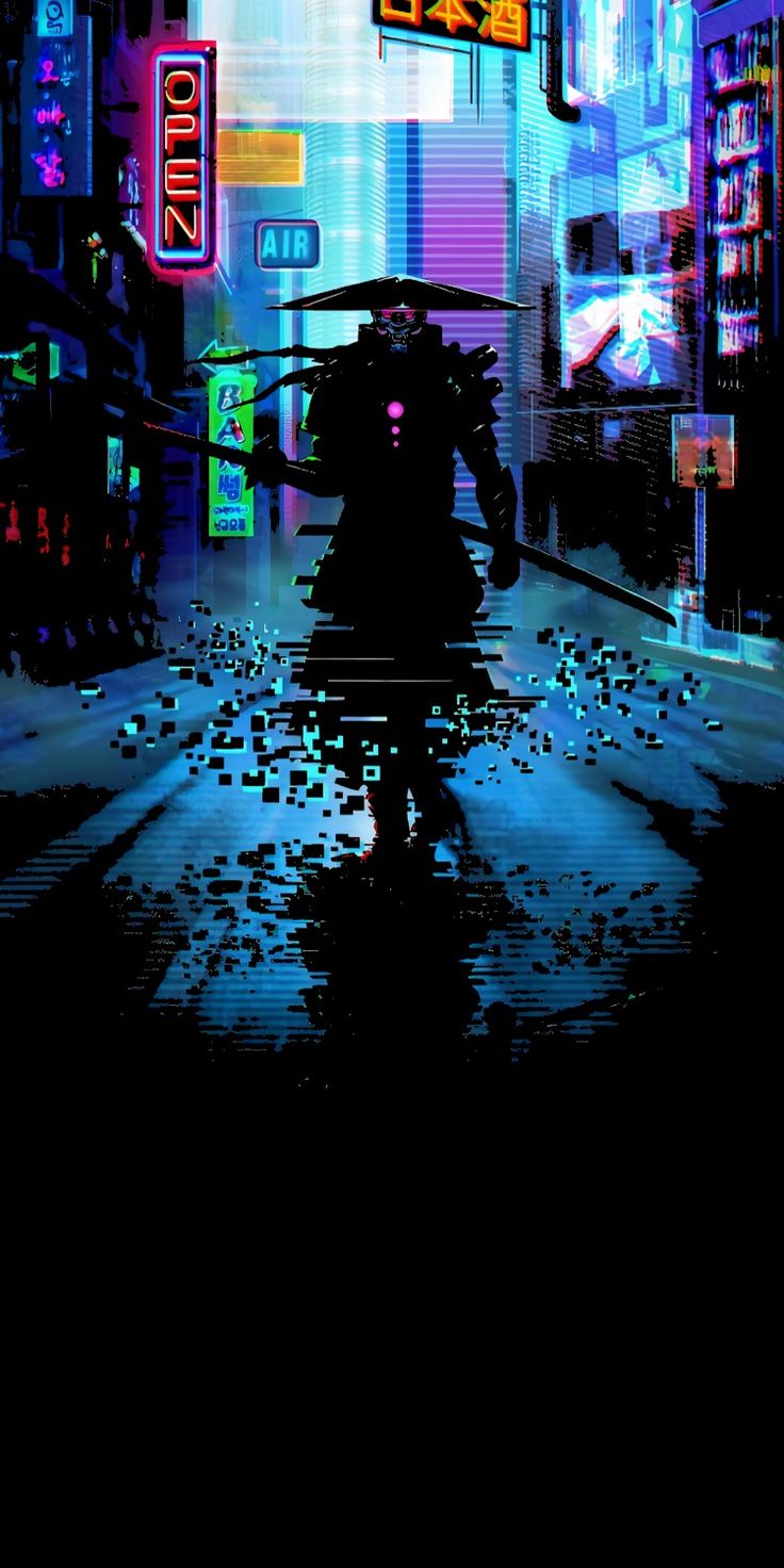 Neon Samurai Cyberpunk Wallpapers