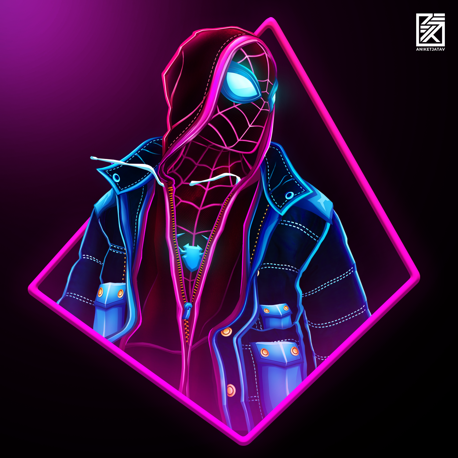 Neon Spider Man Wallpapers