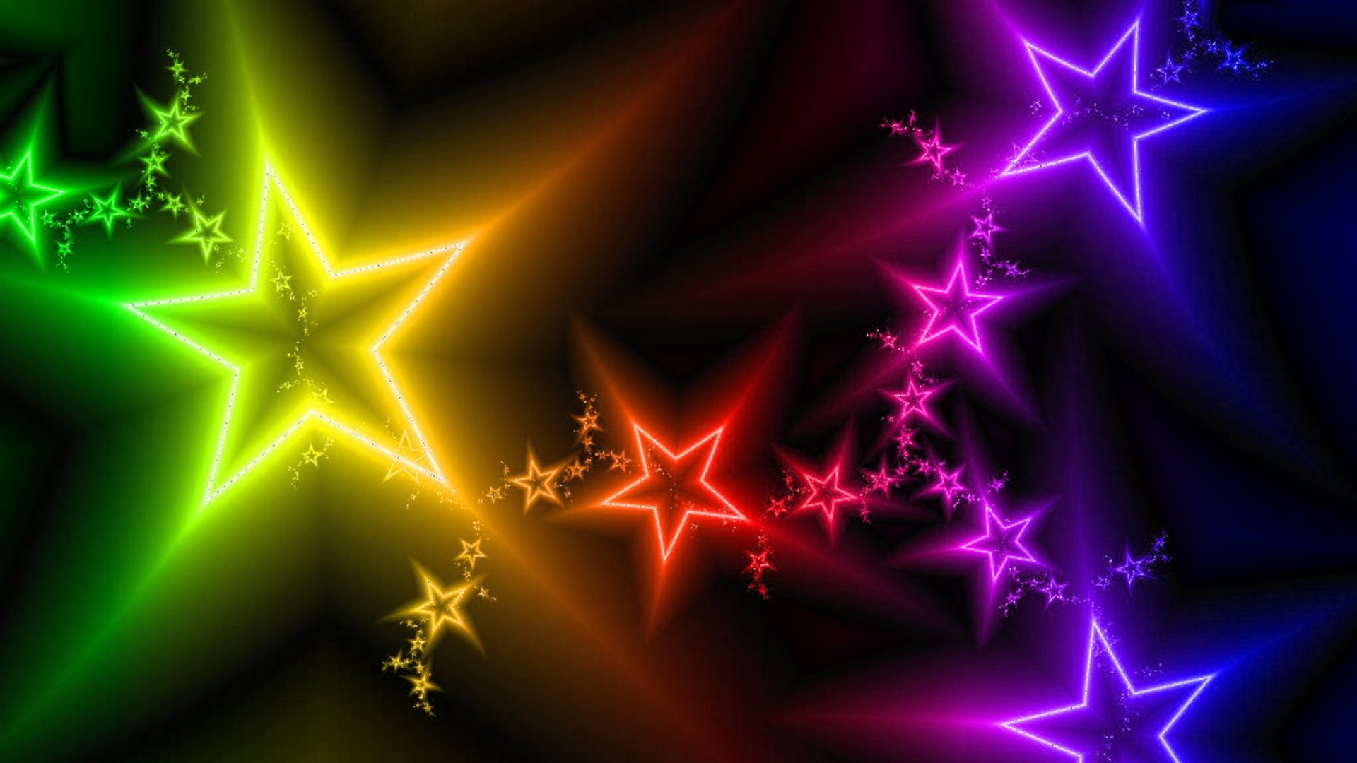 Neon Stars Wallpapers