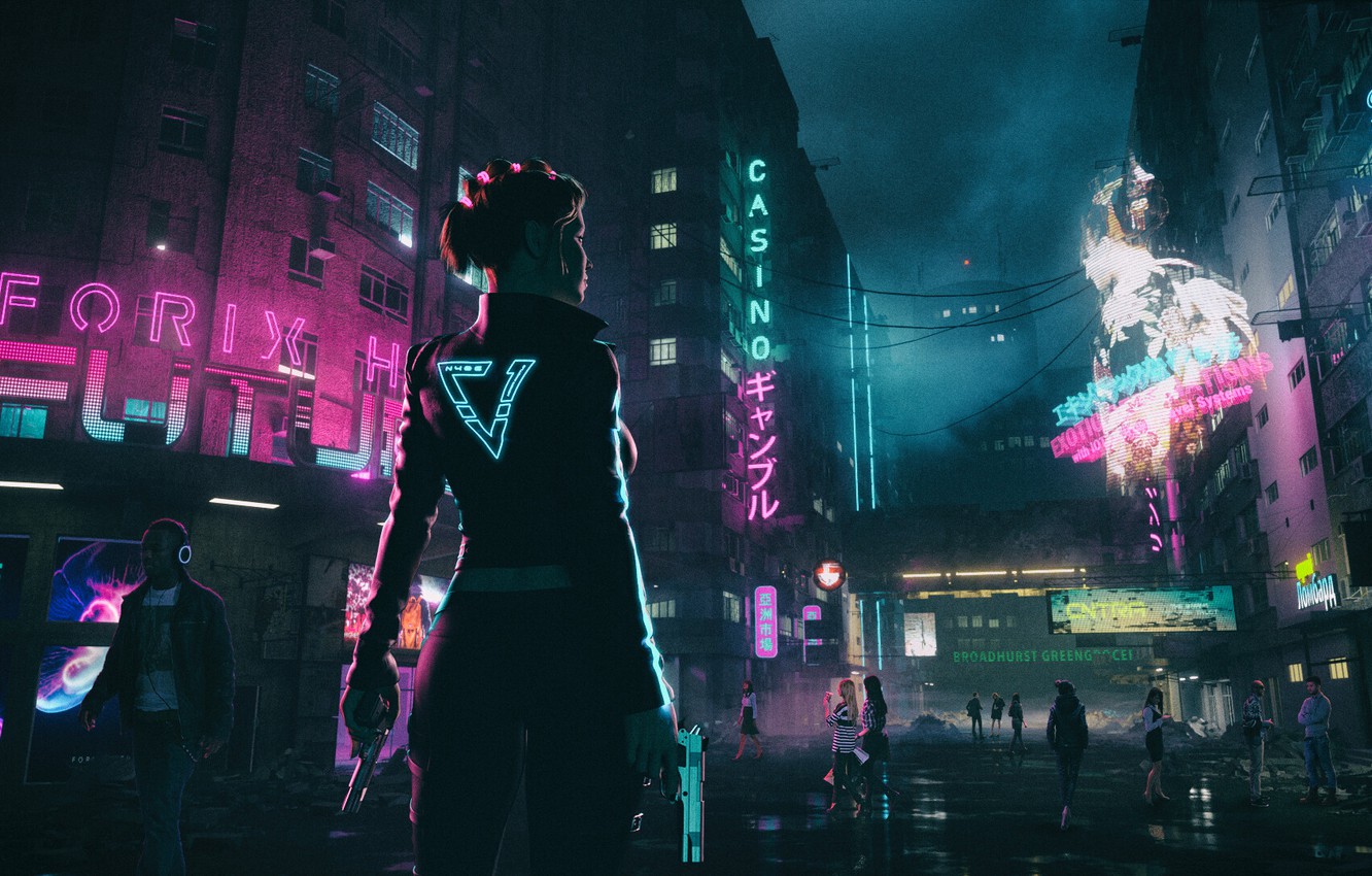 Neon Synthwave Futuristic City Wallpapers