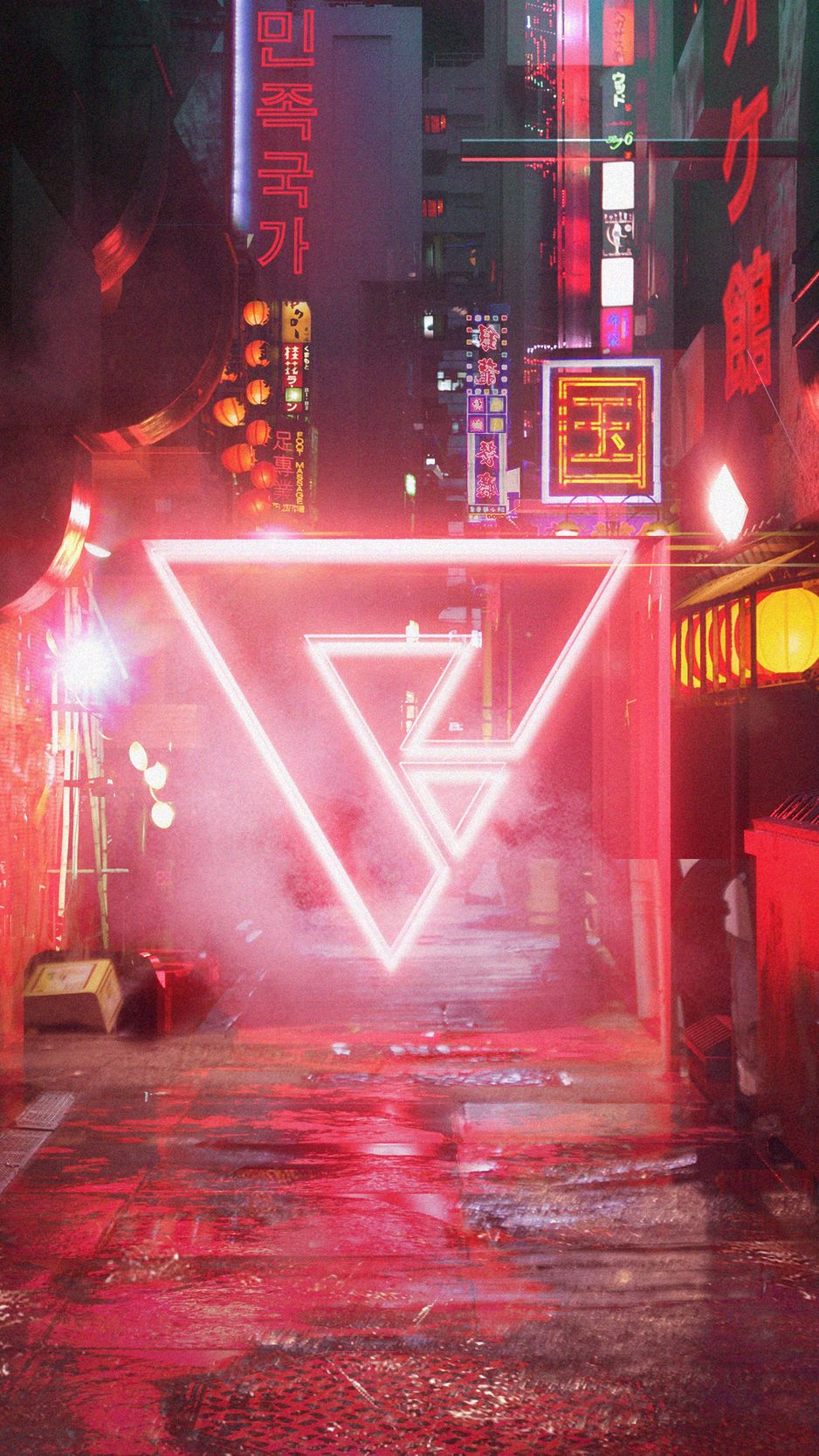 Neon Triangle Wallpapers