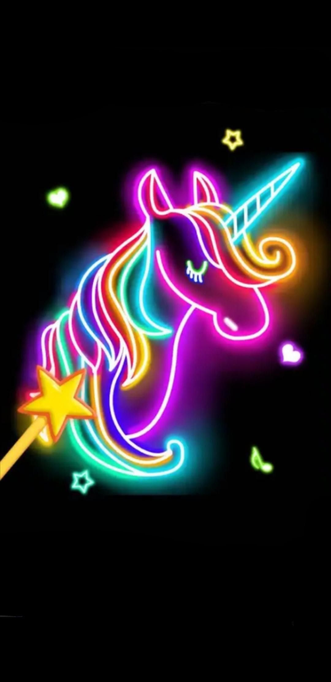 Neon Unicorn Wallpapers