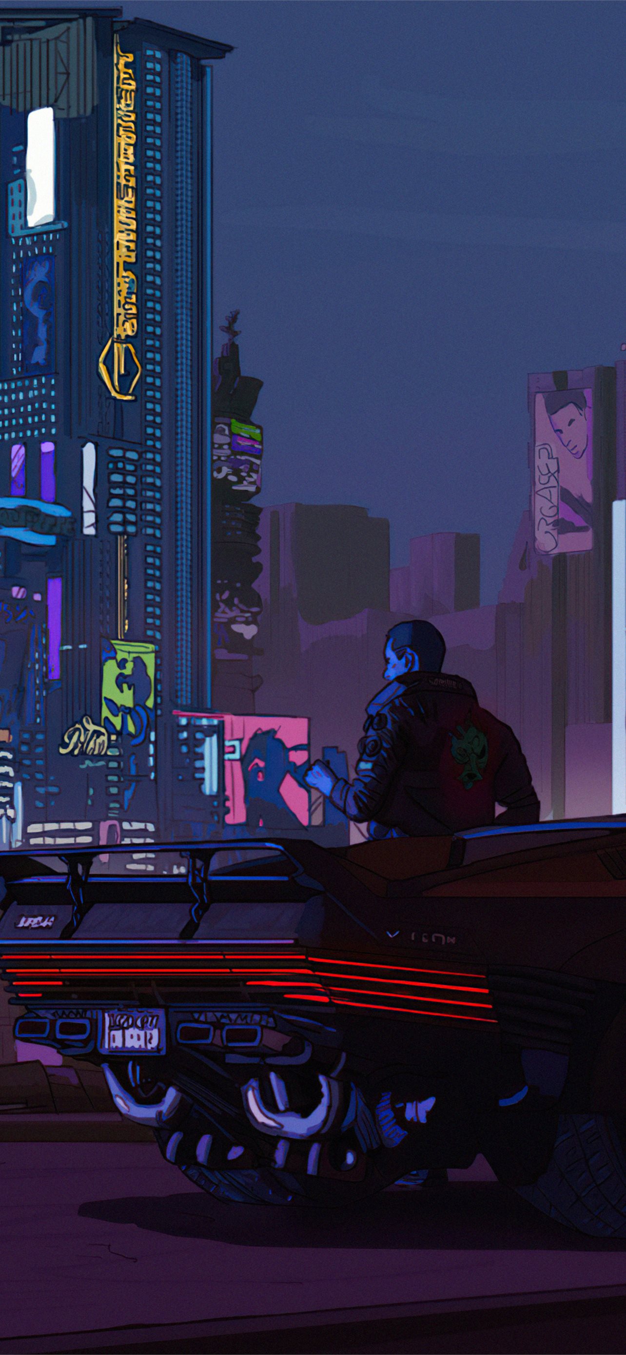 Neon Welcome To Night City Cyberpunk 2077 Wallpapers