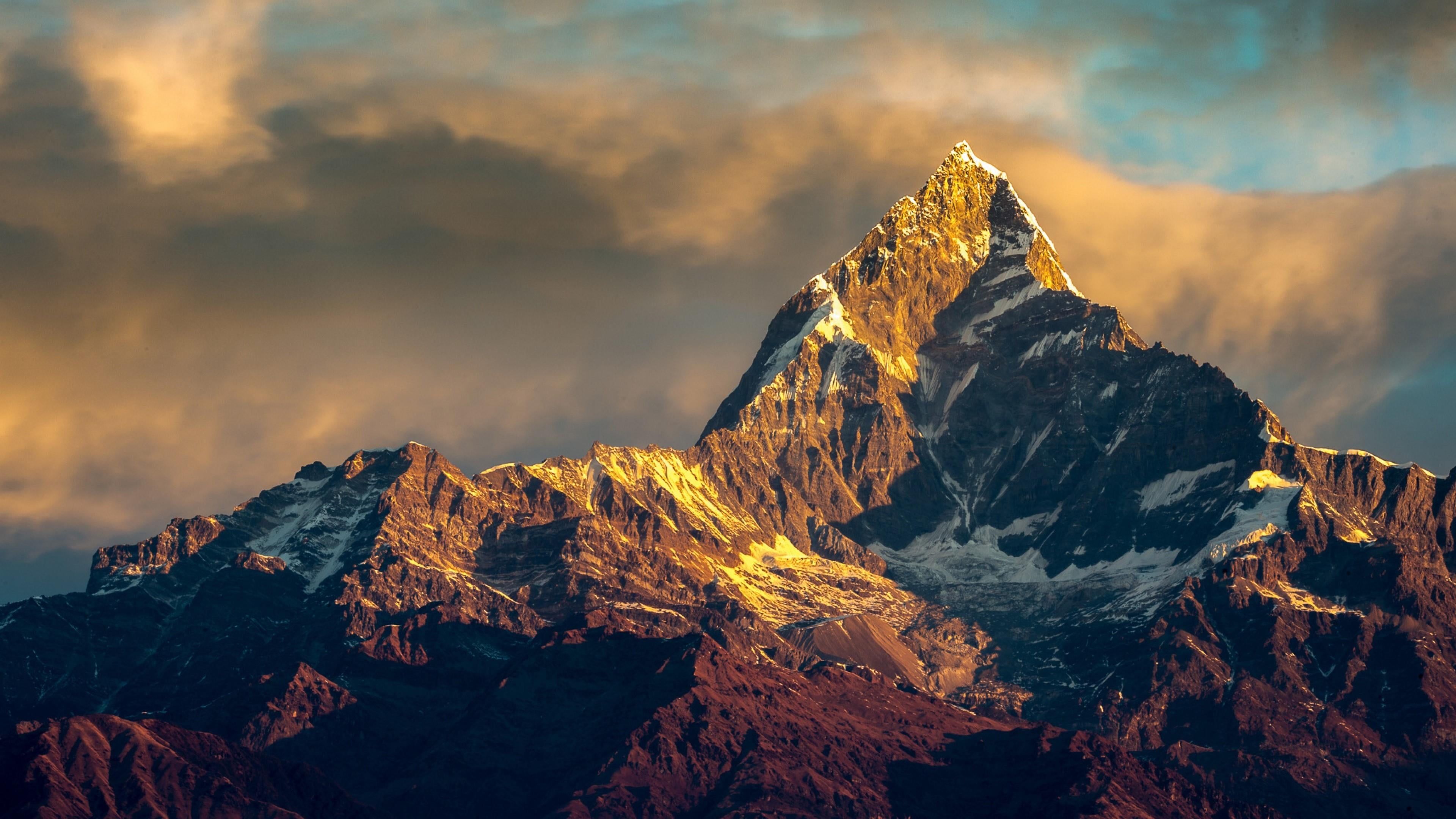 Nepal Mountains In Sunset Wallpapers