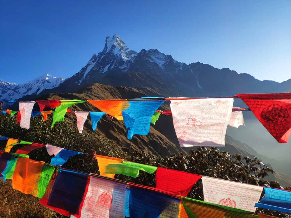 Nepal Mountains In Sunset Wallpapers