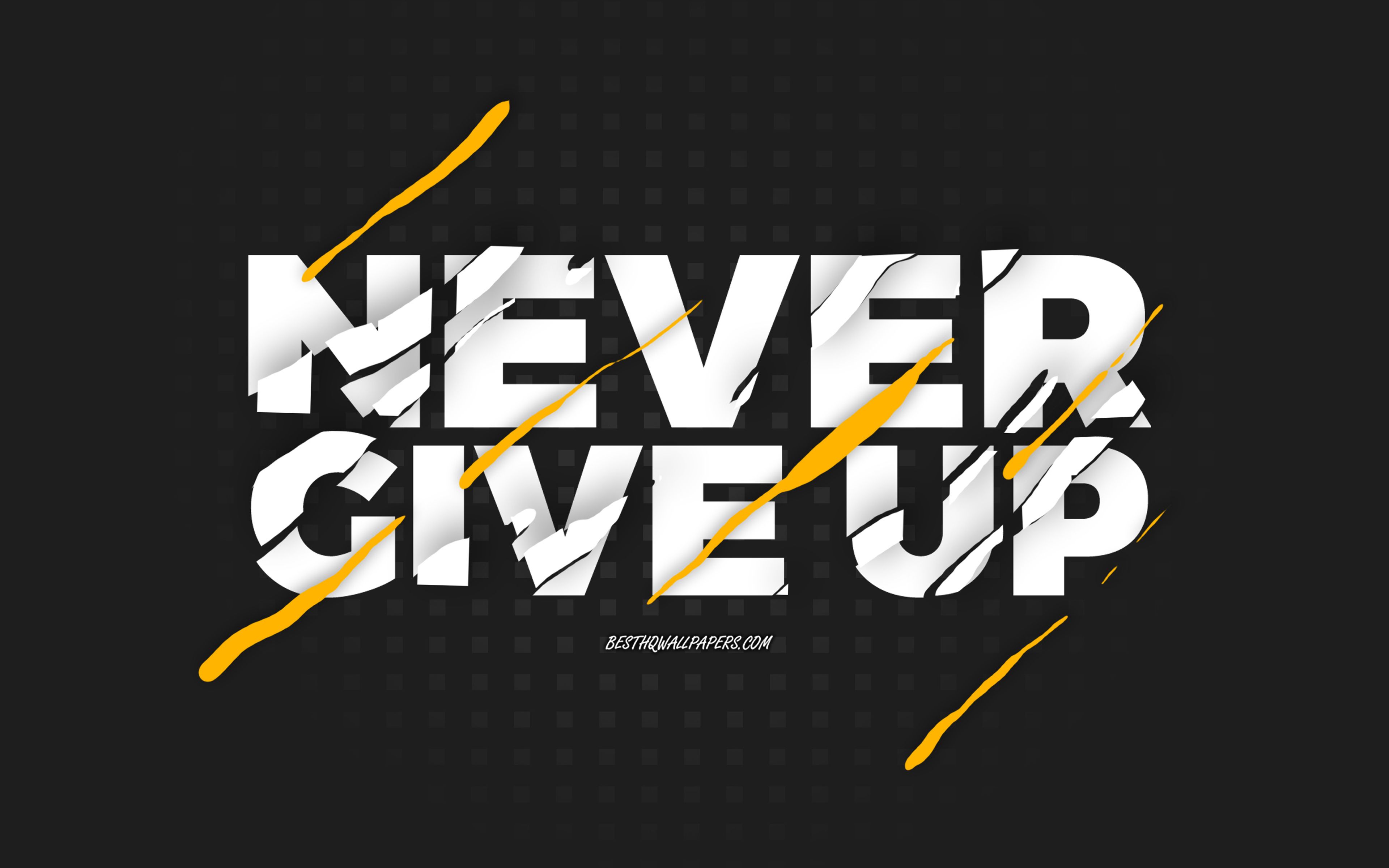 Never Give Up Wallpapers