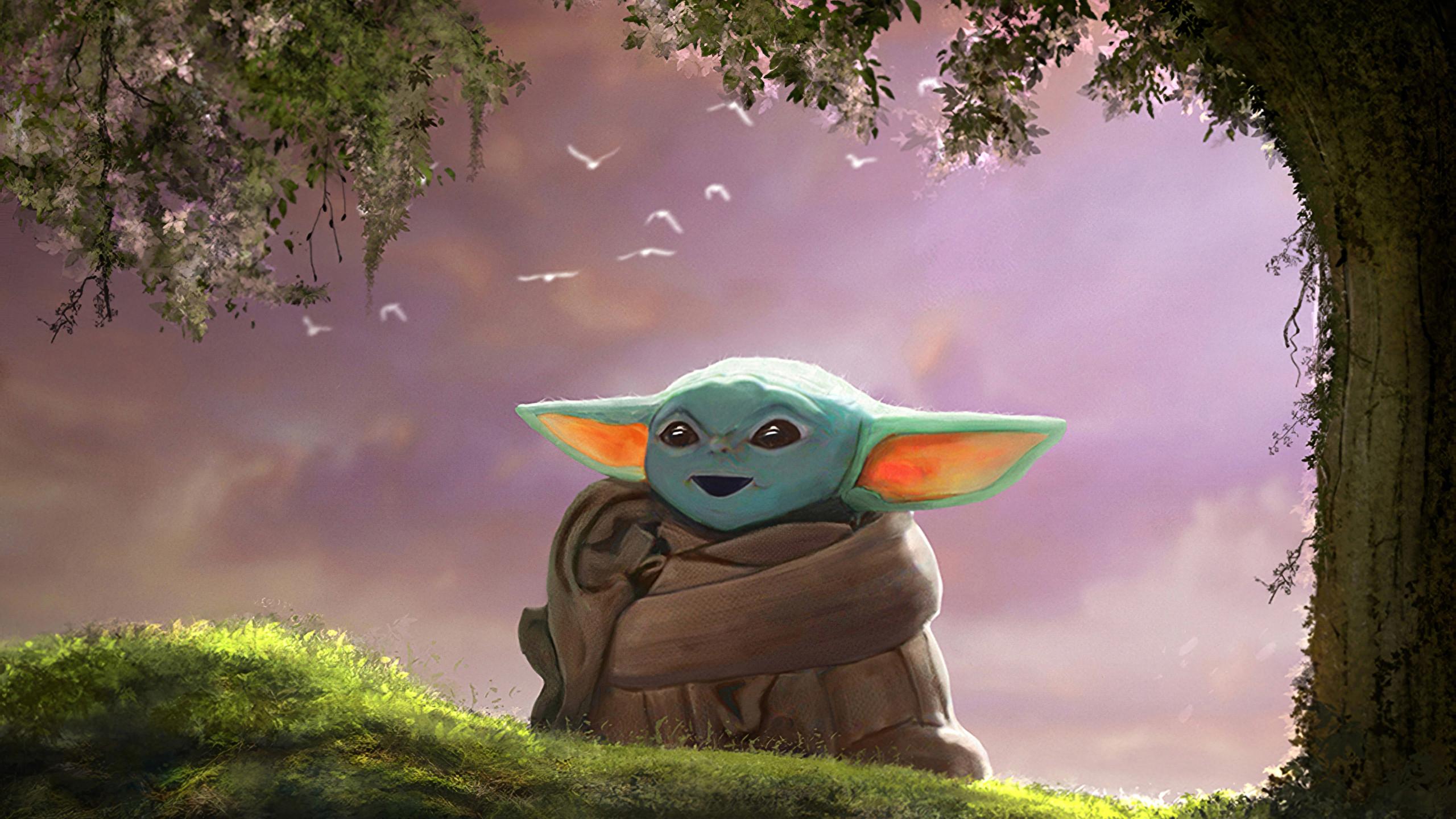 New Baby Yoda 4K Art Wallpapers