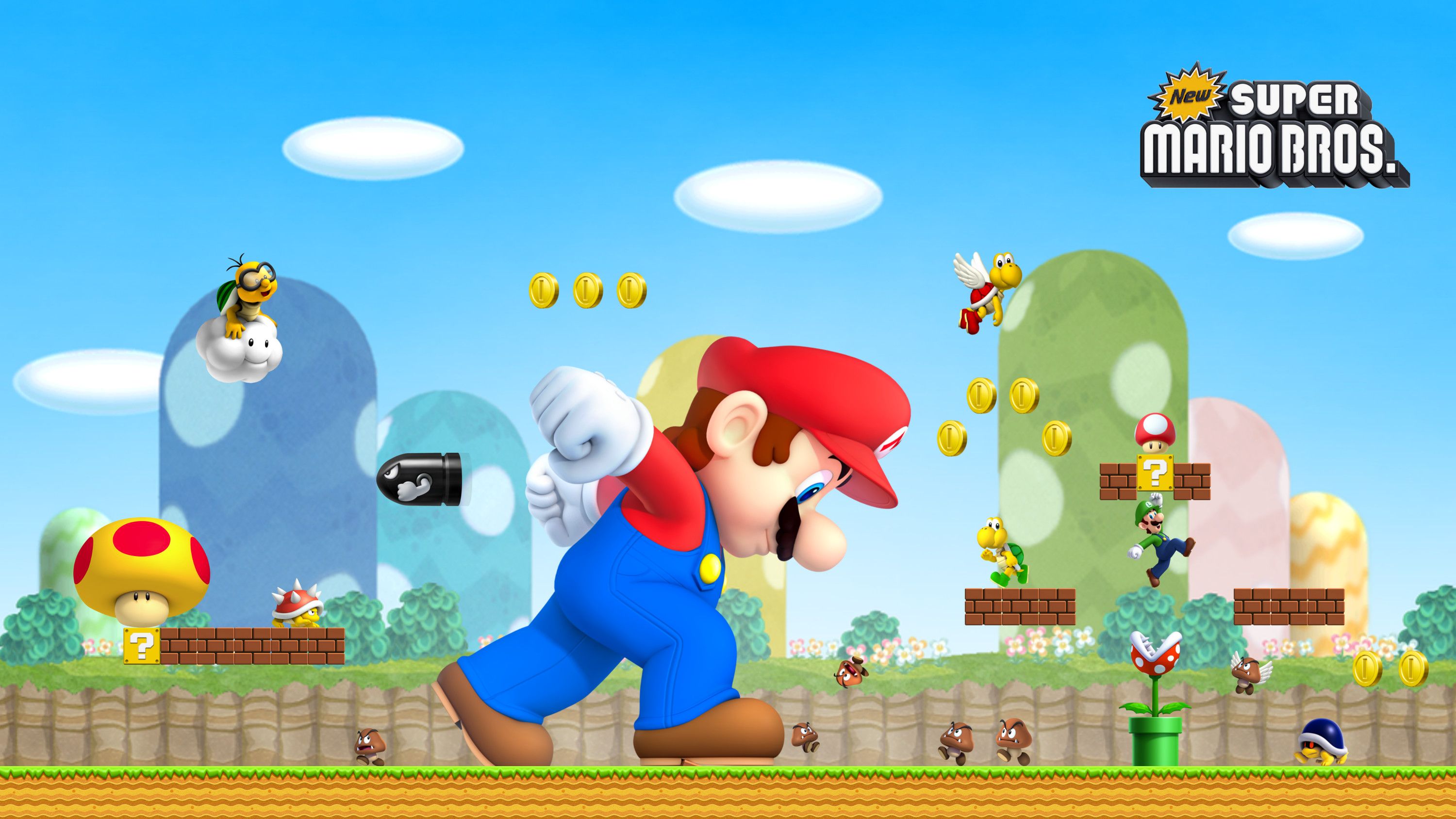 New Super Mario Bros 2 Backgrounds