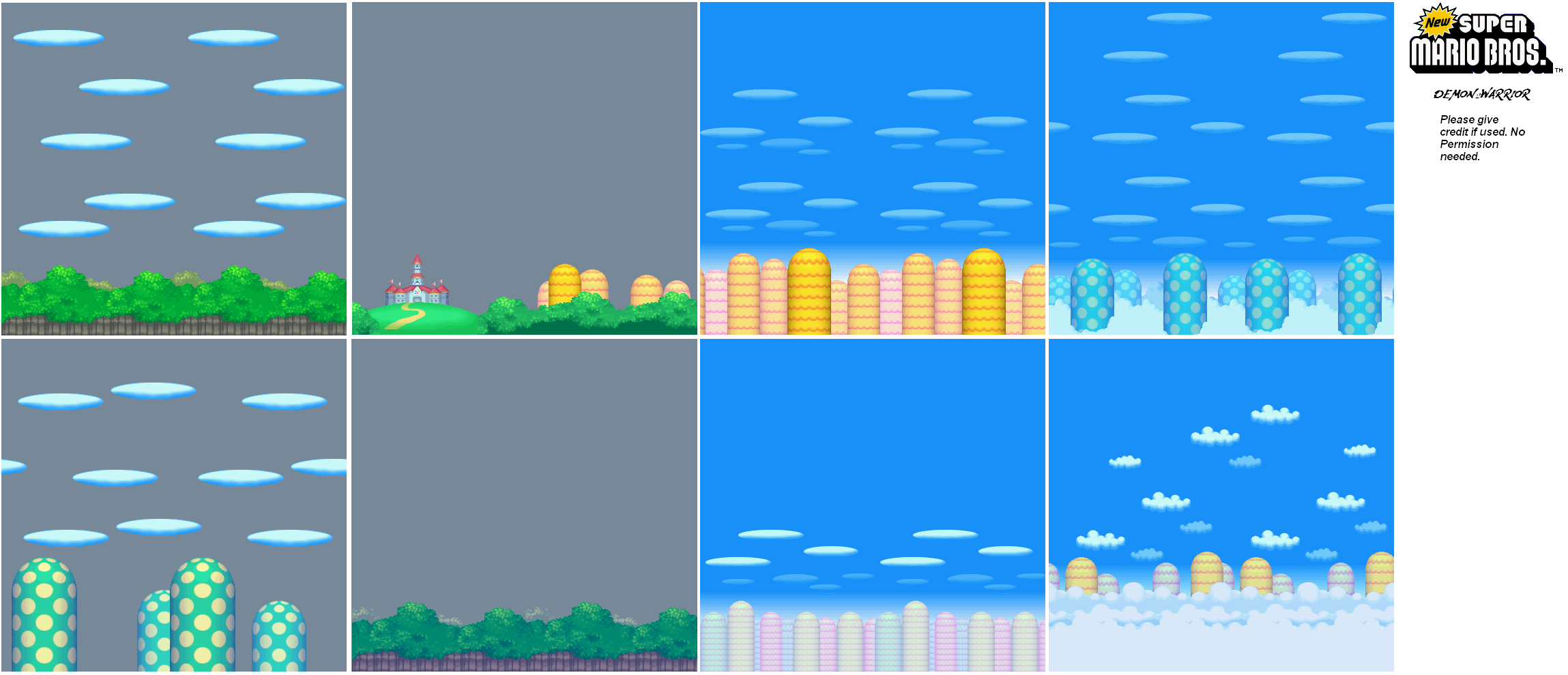 New Super Mario Bros Background