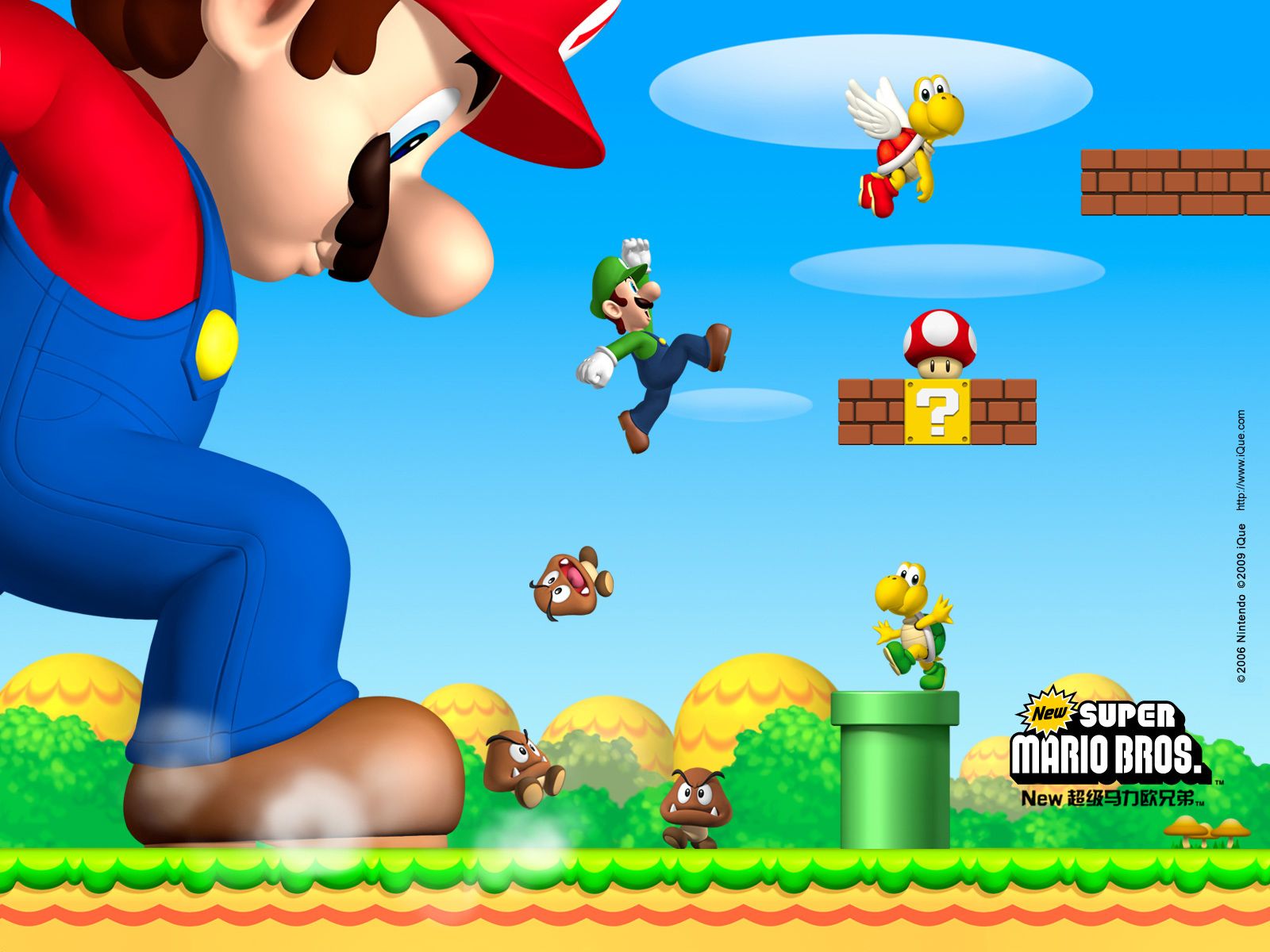 New Super Mario Bros Background