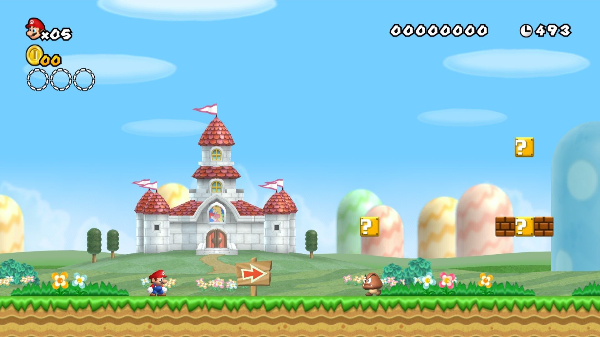 New Super Mario Bros Wii Background