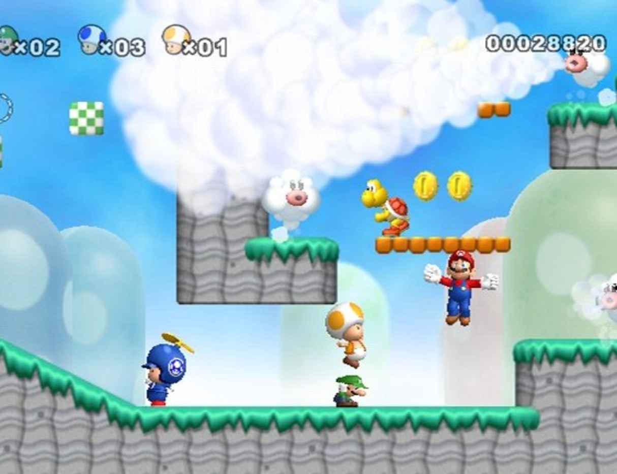 New Super Mario Bros Wii Background