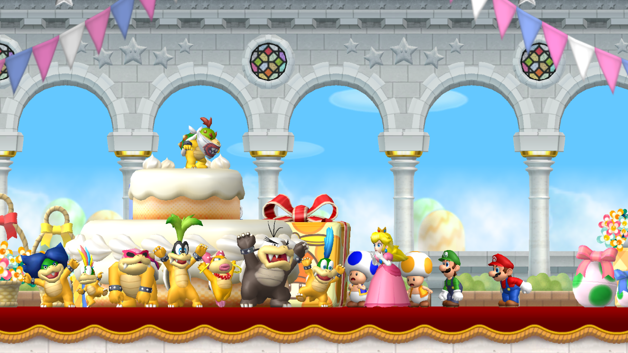 New Super Mario Bros Wii Background